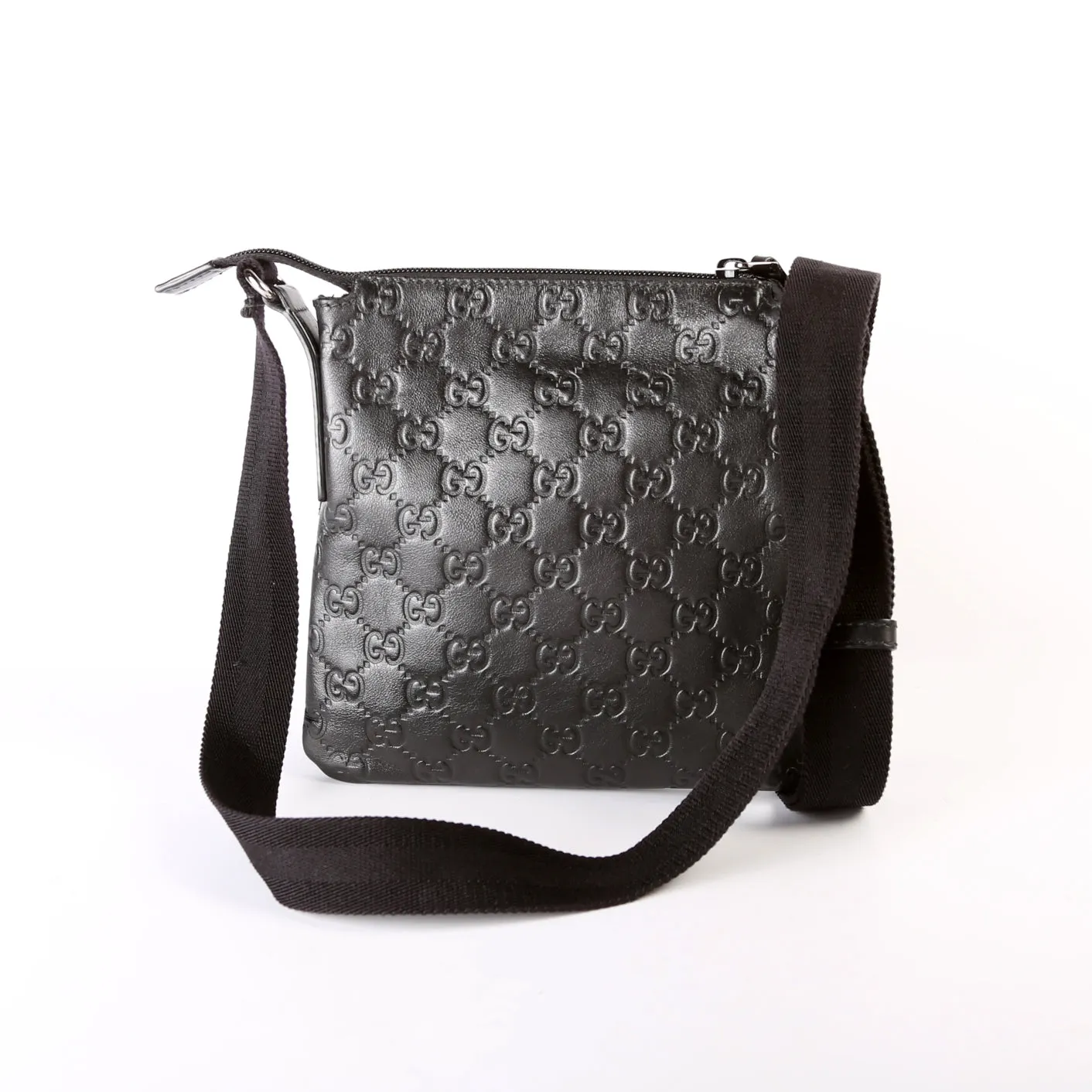 374416 Guccissima Mini Messenger Black