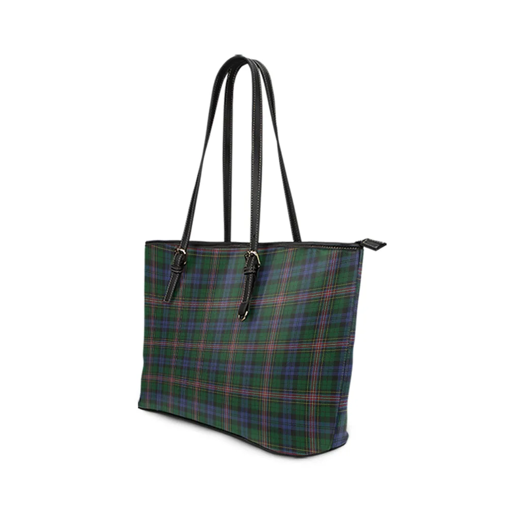 Allison Tartan Leather Tote Bag