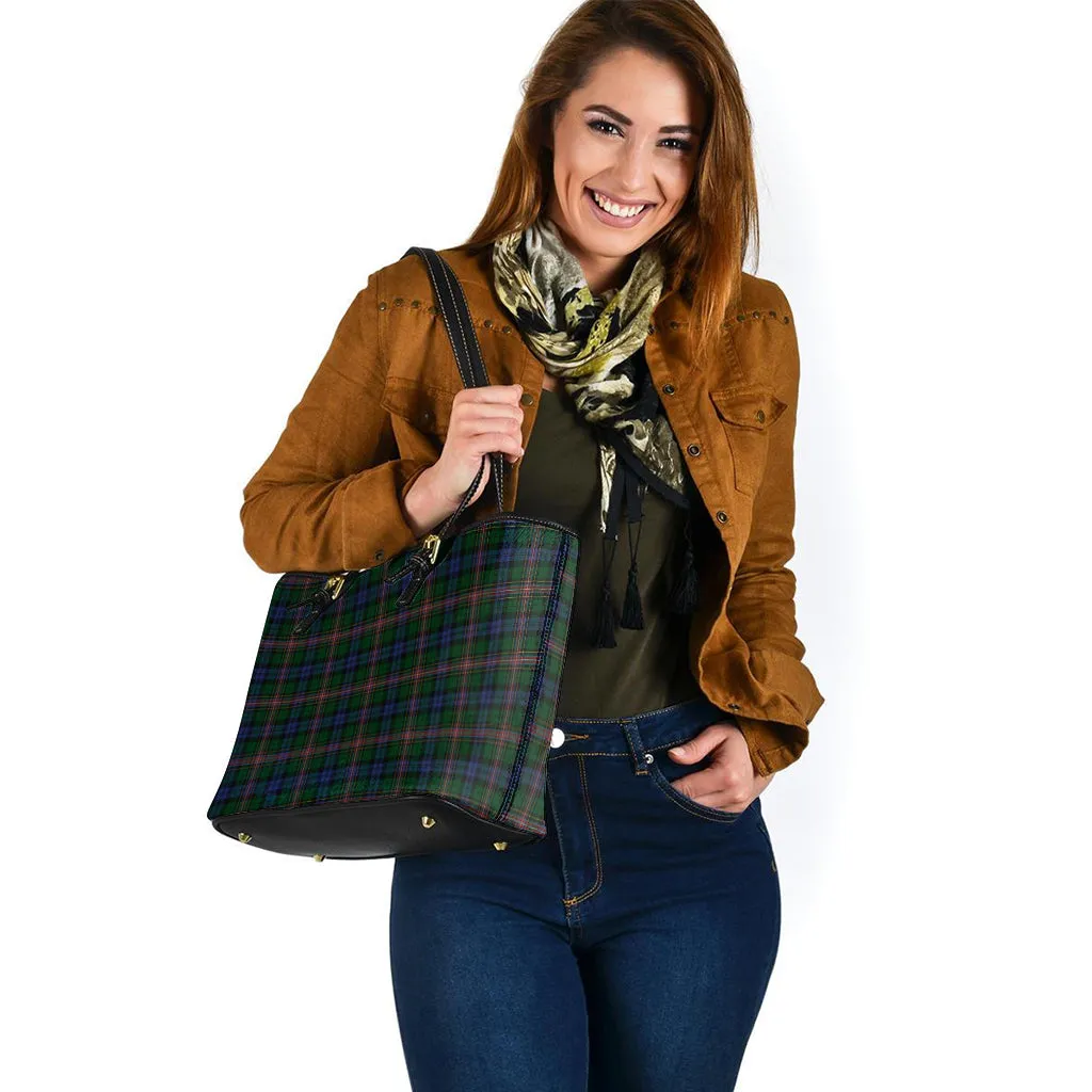 Allison Tartan Leather Tote Bag