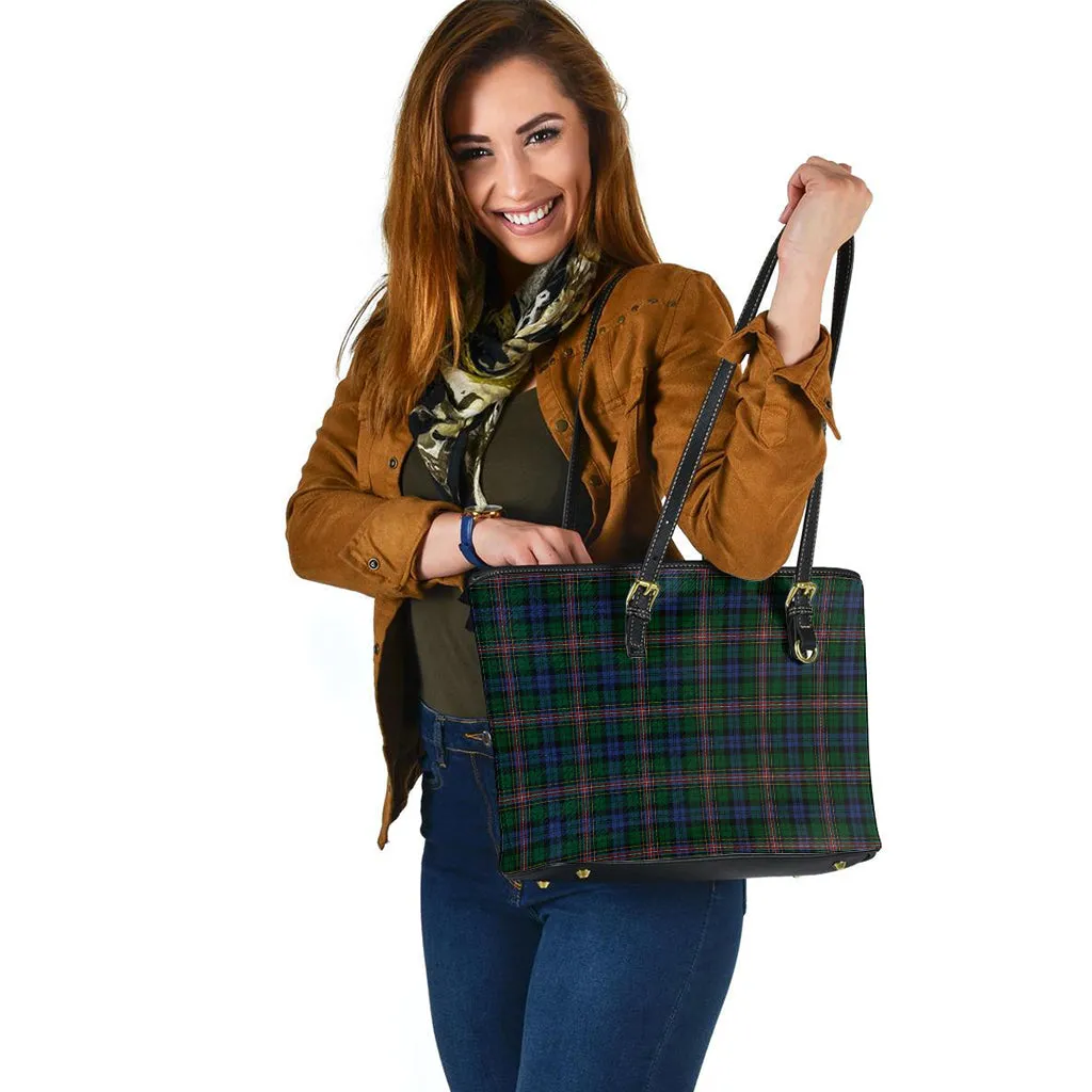 Allison Tartan Leather Tote Bag
