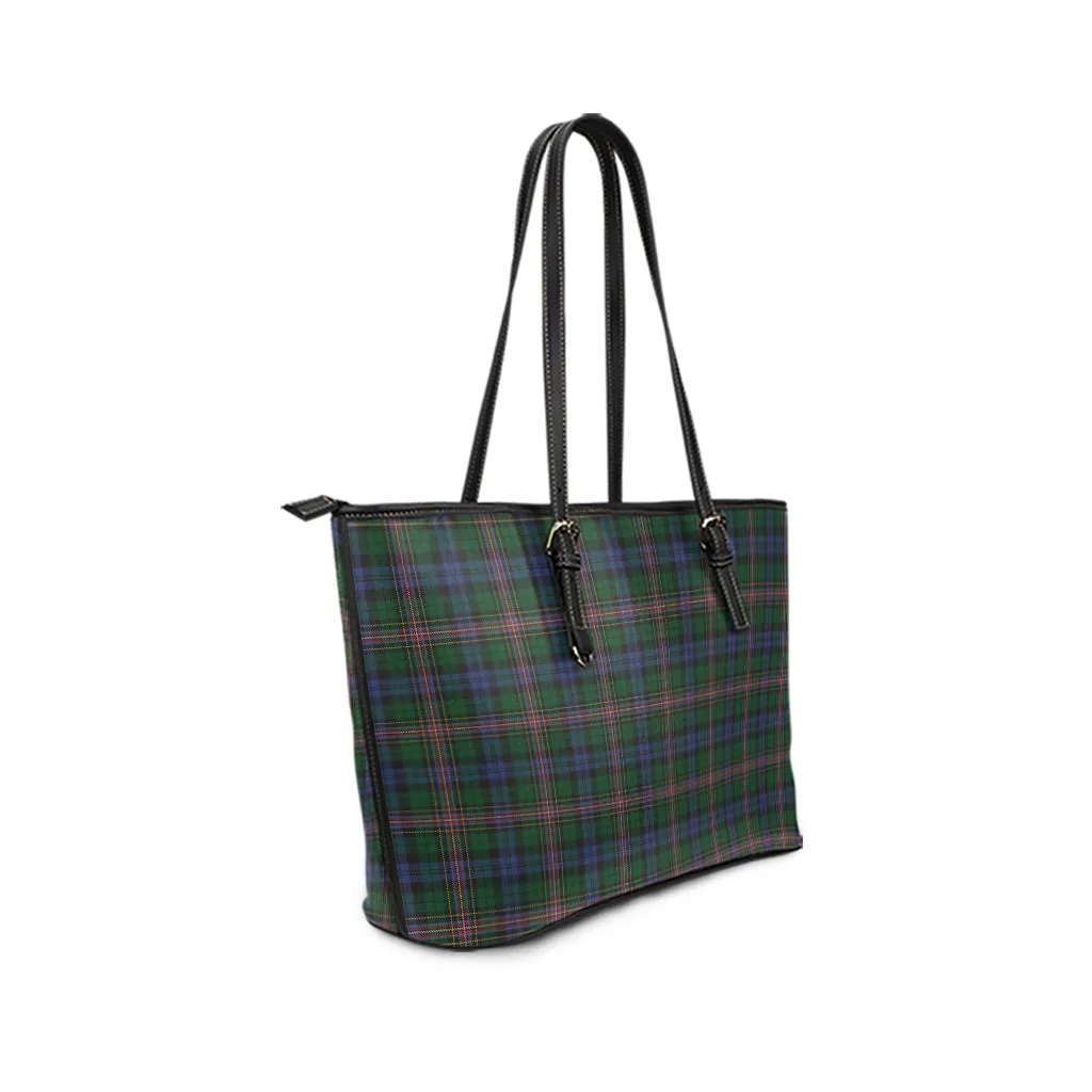 Allison Tartan Leather Tote Bag