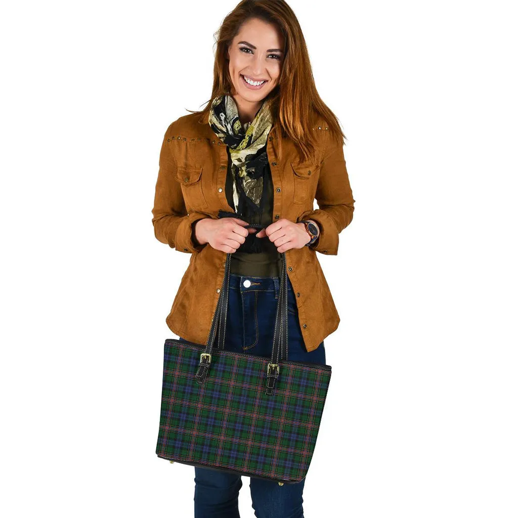Allison Tartan Leather Tote Bag