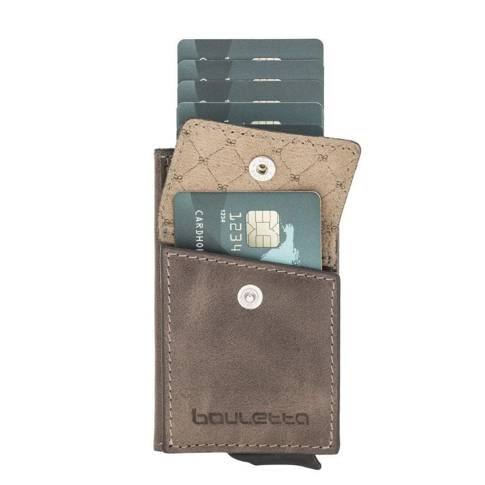 Austin Leather Mechanical Coin Card Holder