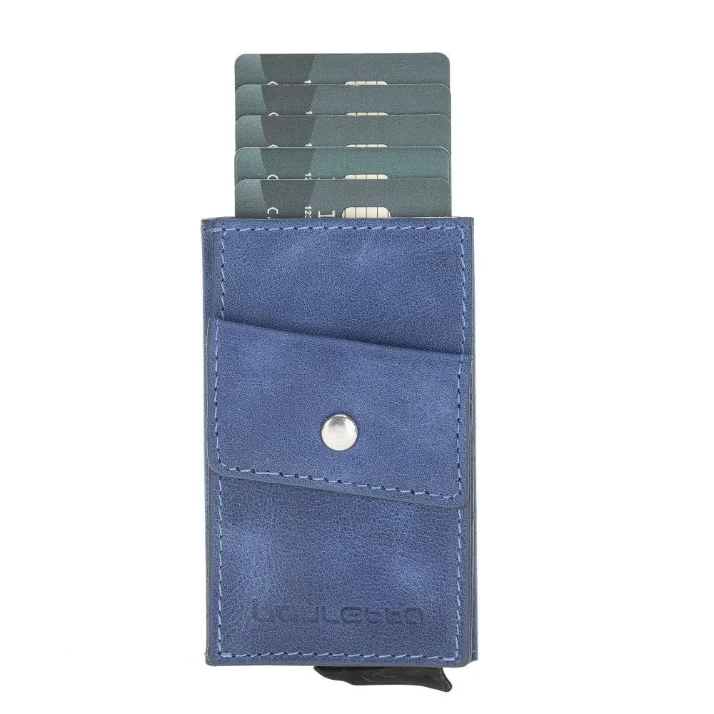 Austin Leather Mechanical Coin Card Holder