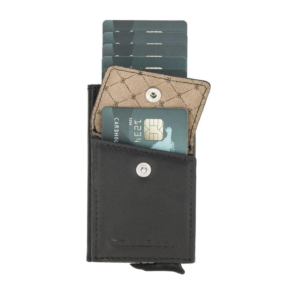 Austin Leather Mechanical Coin Card Holder