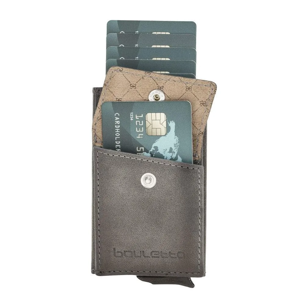 Austin Leather Mechanical Coin Card Holder