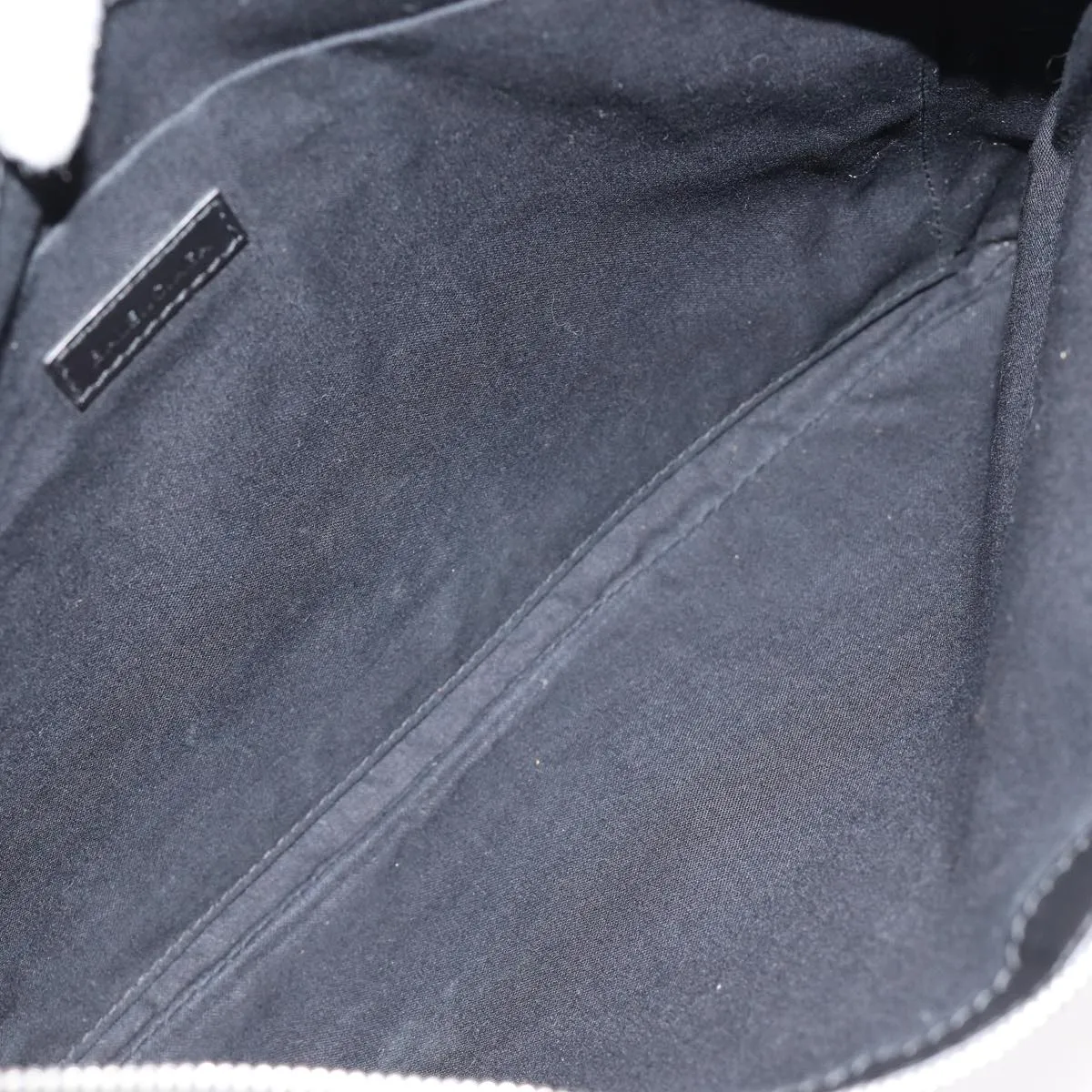 Balenciaga Navy Pouch Beige Canvas Clutch Bag (Pre-Owned)