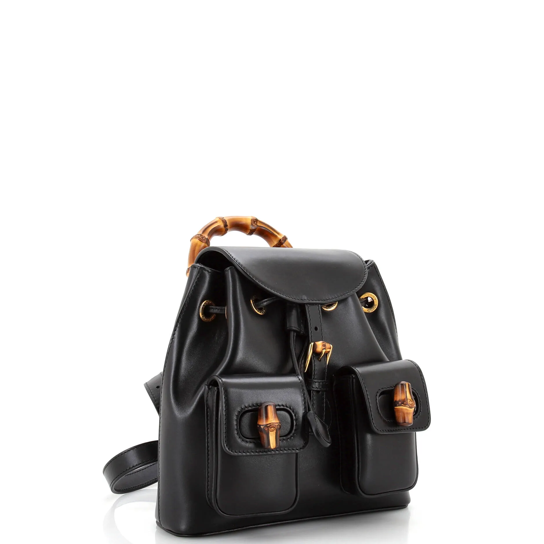 Bamboo Backpack Leather Small