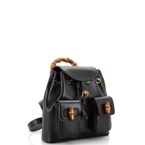 Bamboo Backpack Leather Small