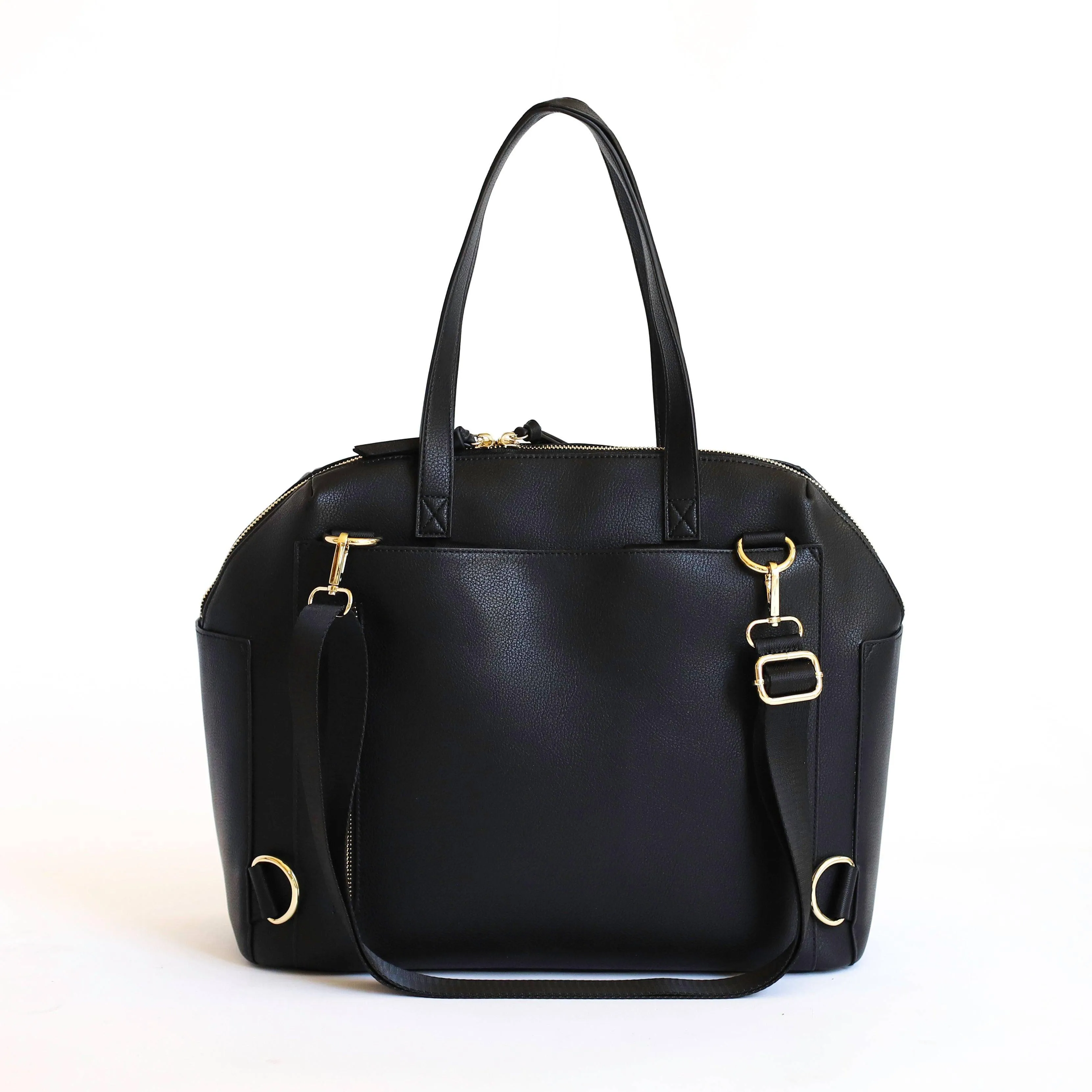 Black Carryall Convertible Tote