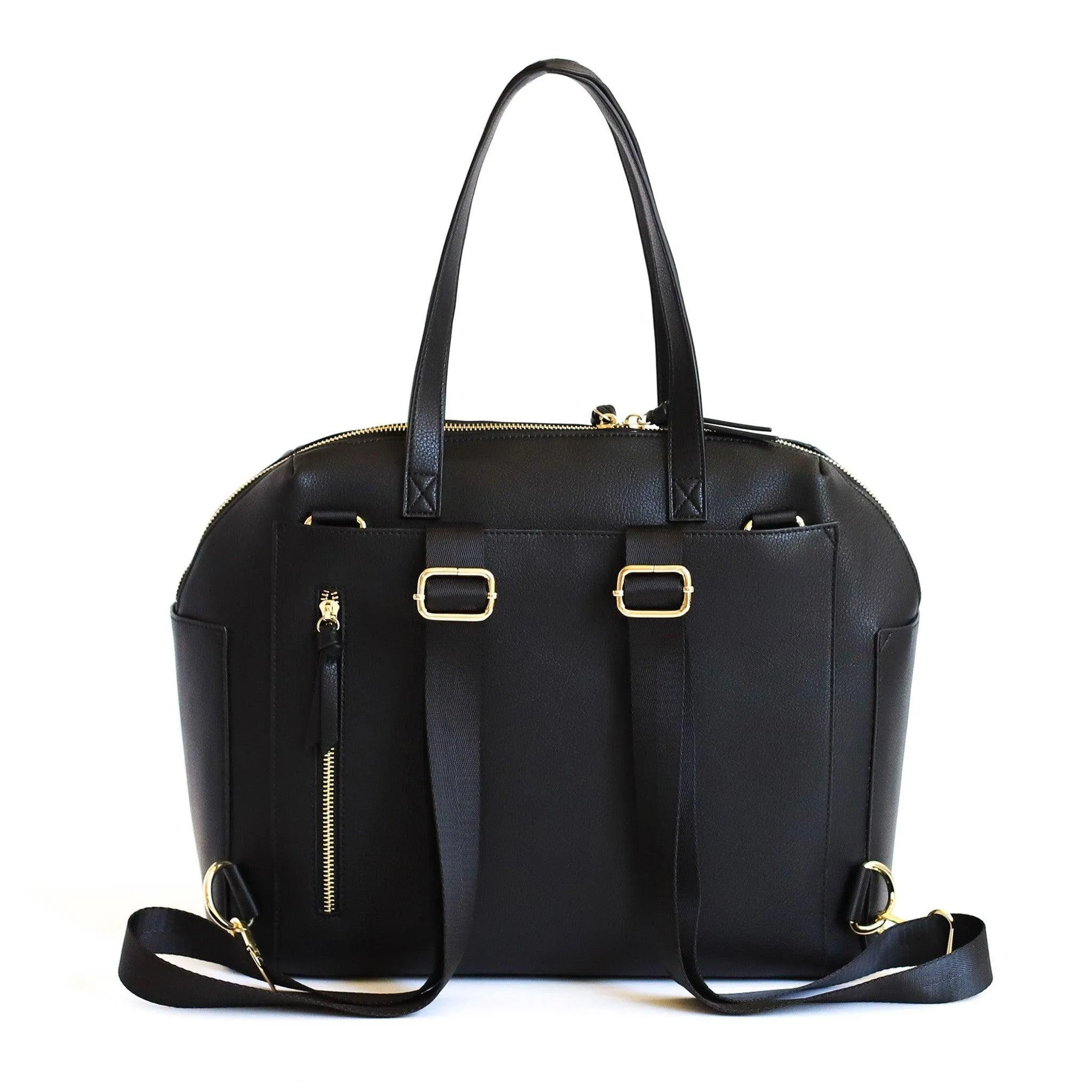 Black Carryall Convertible Tote