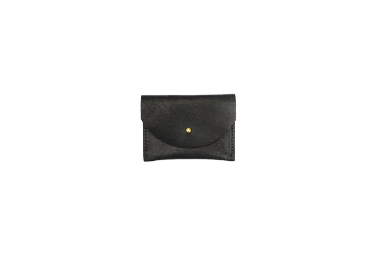 BLACK LEATHER CARDHOLDER