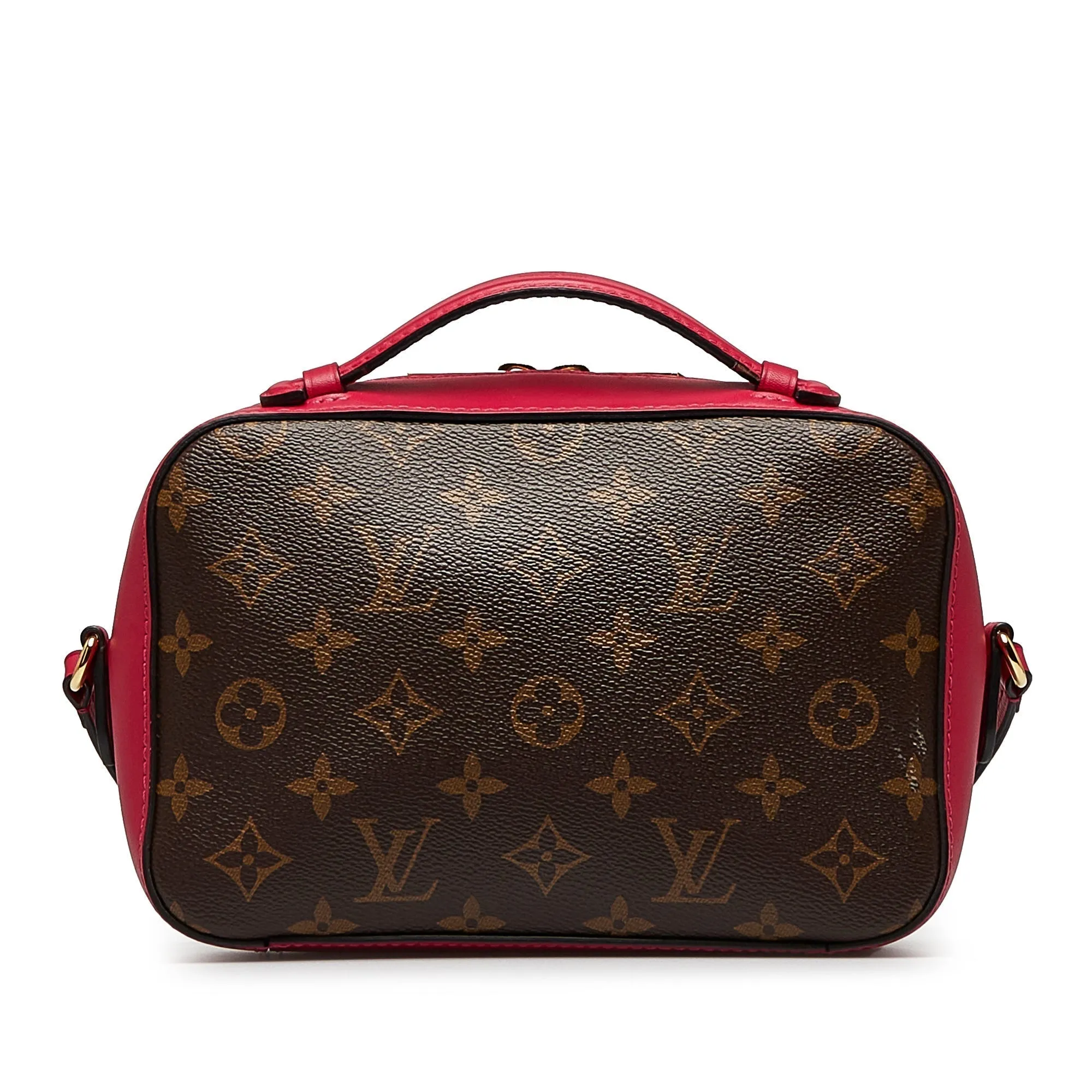 Brown Louis Vuitton Monogram Saintonge Satchel