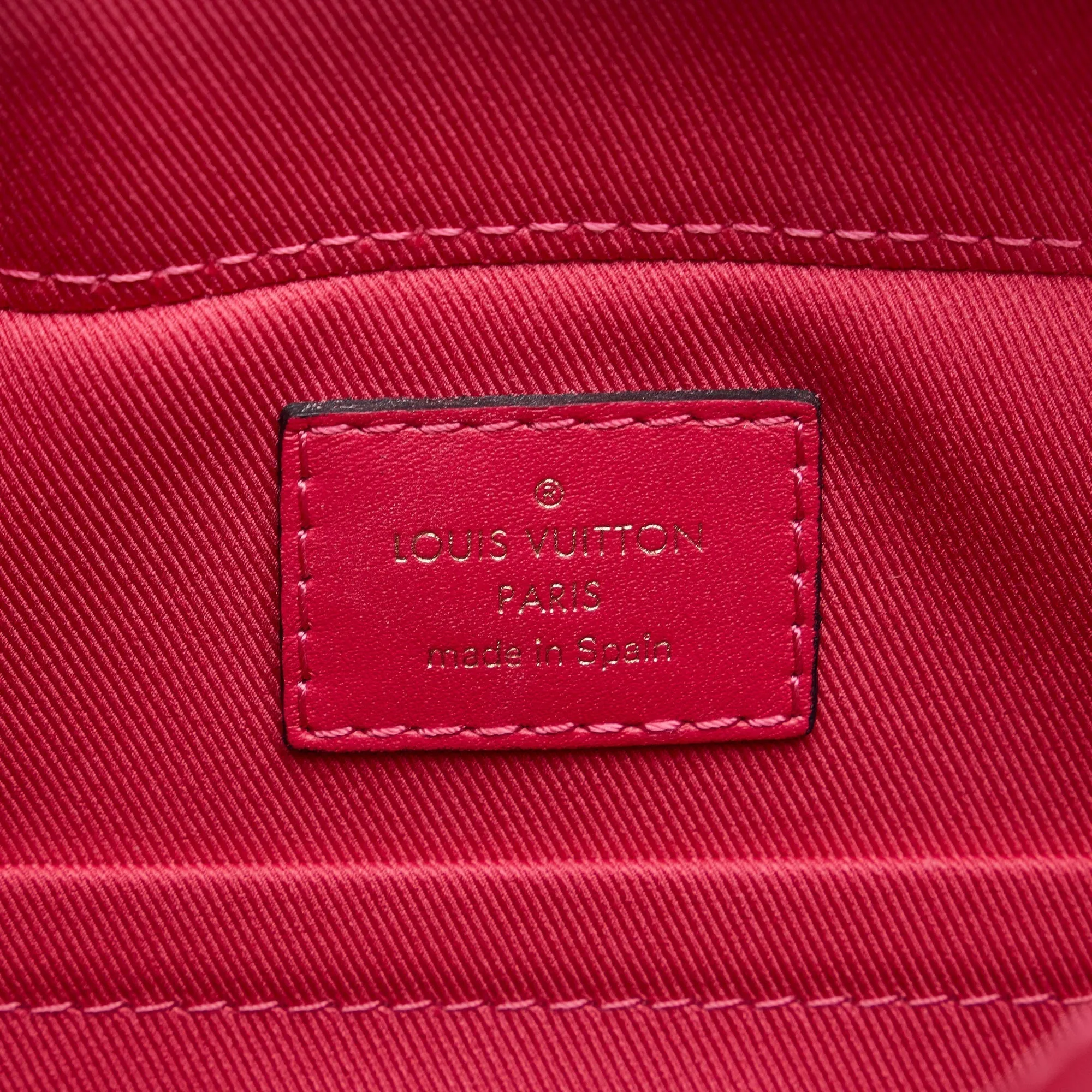 Brown Louis Vuitton Monogram Saintonge Satchel