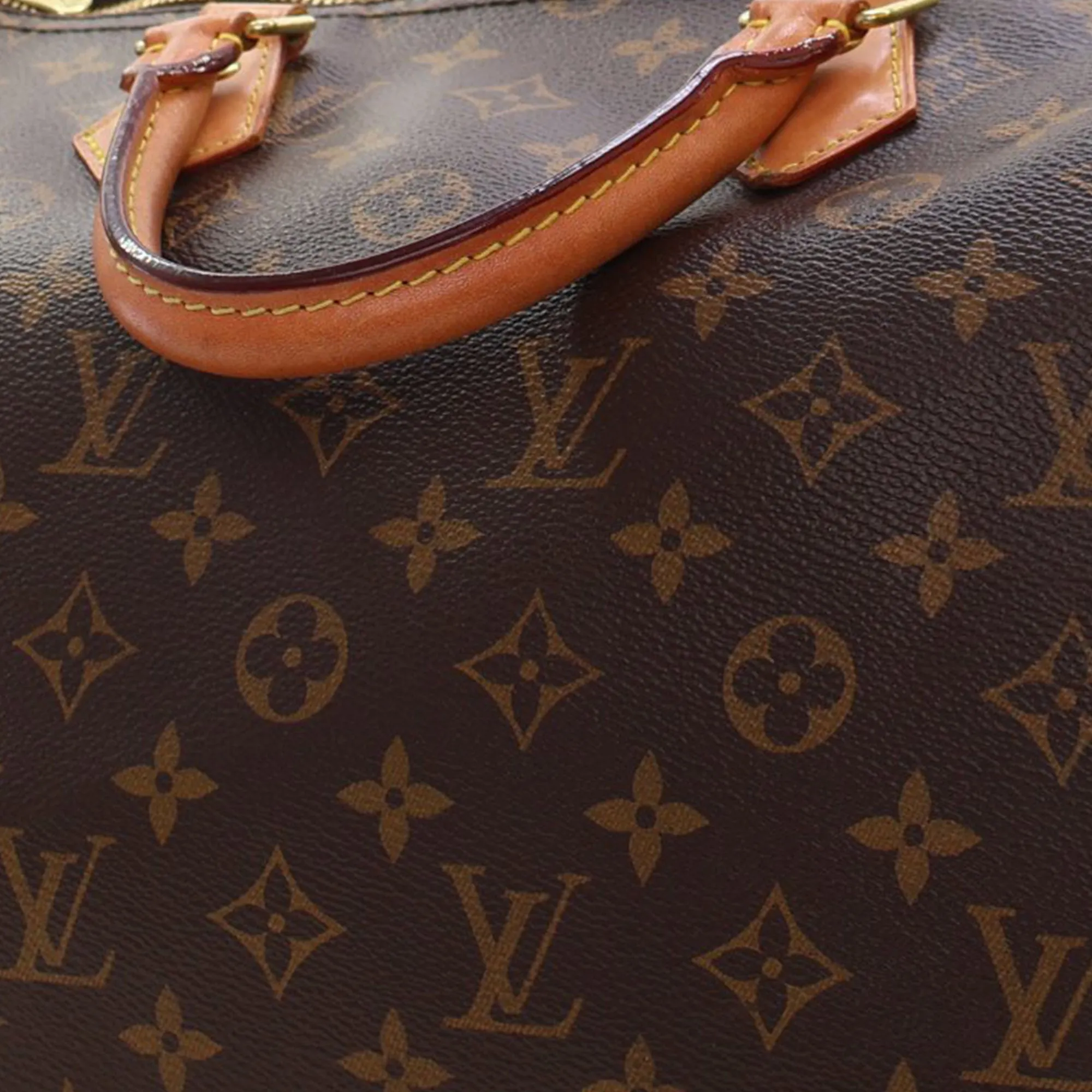 Brown Louis Vuitton Monogram Speedy Bandouliere 35 Satchel