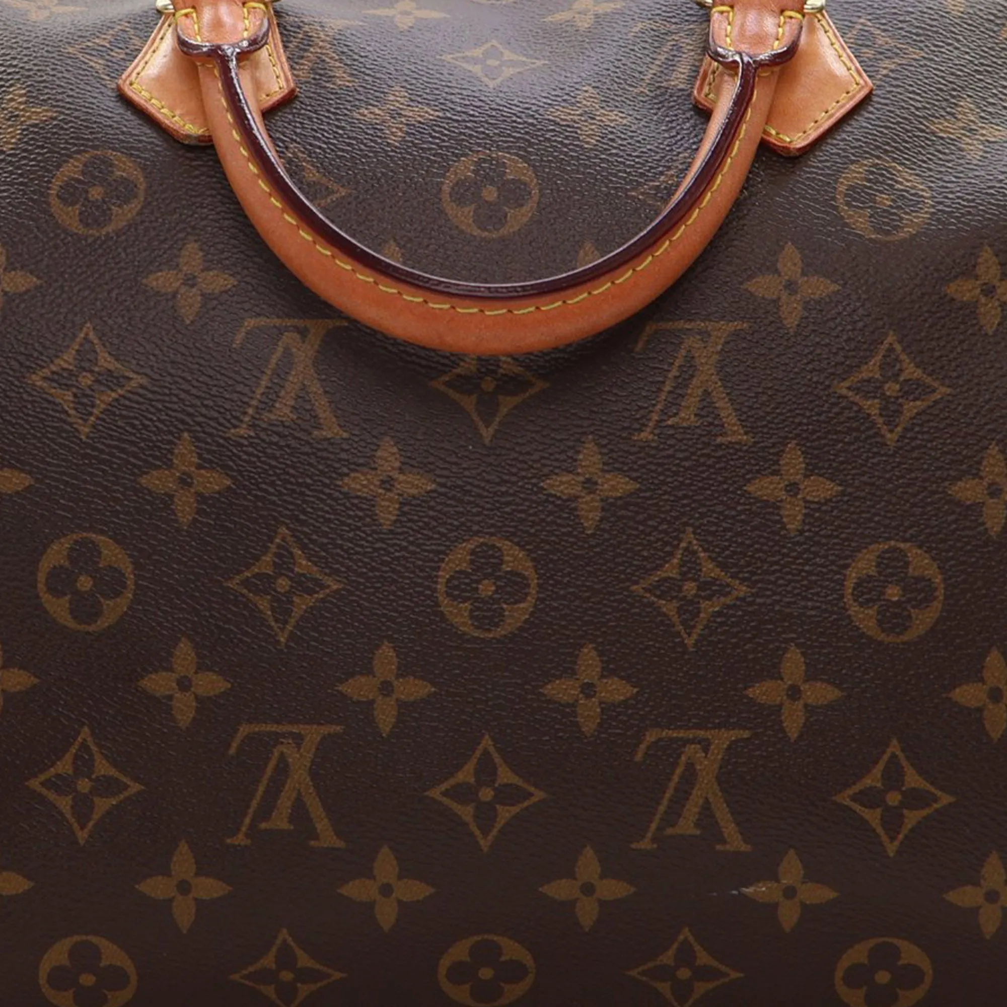Brown Louis Vuitton Monogram Speedy Bandouliere 35 Satchel