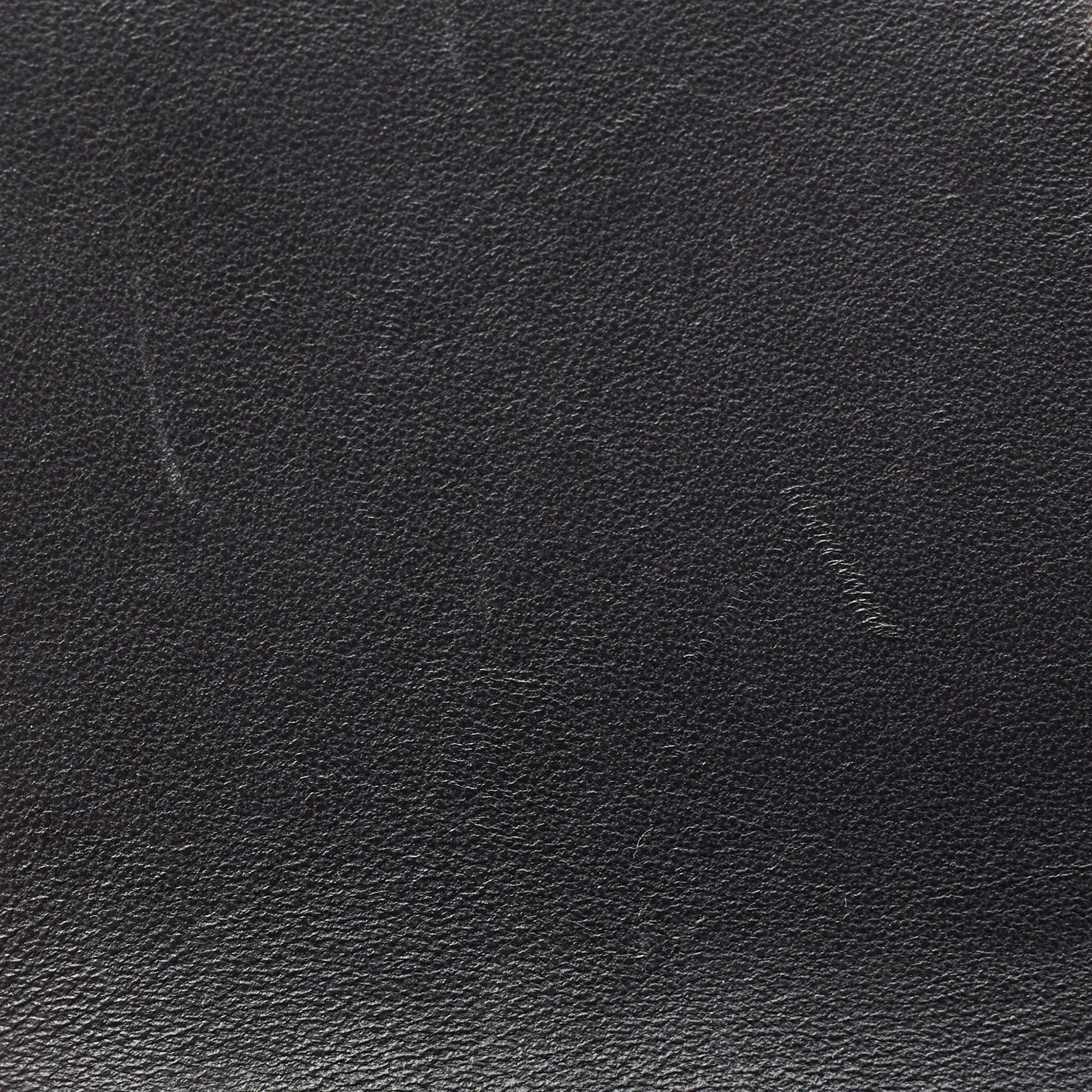 BURBERRY Black Leather Mini TB Shoulder Bag