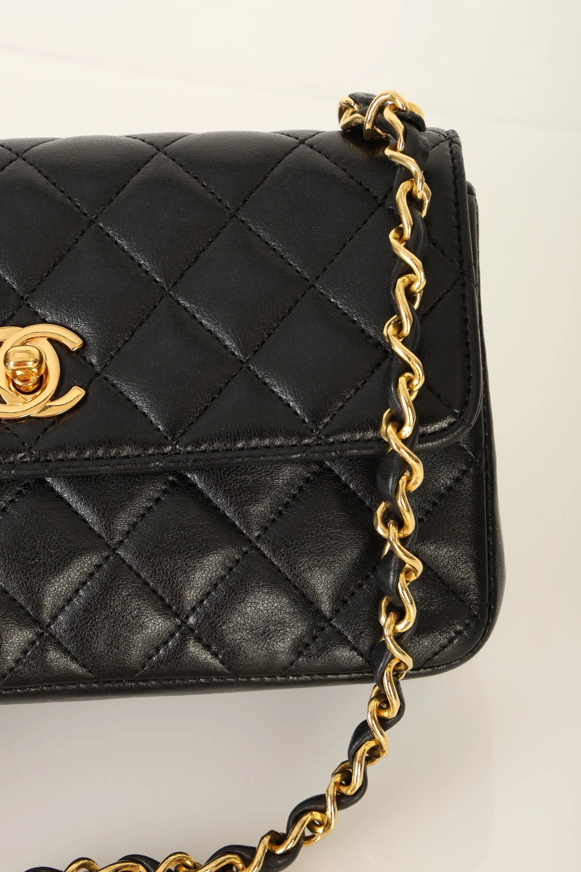 Chanel 1989 Lambskin Mini Flap Bag