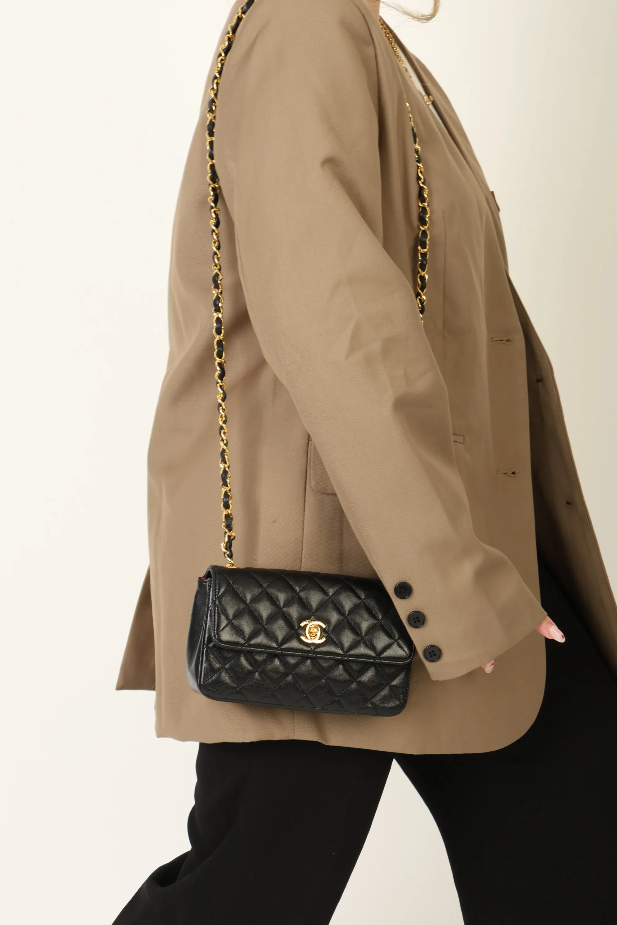 Chanel 1989 Lambskin Mini Flap Bag