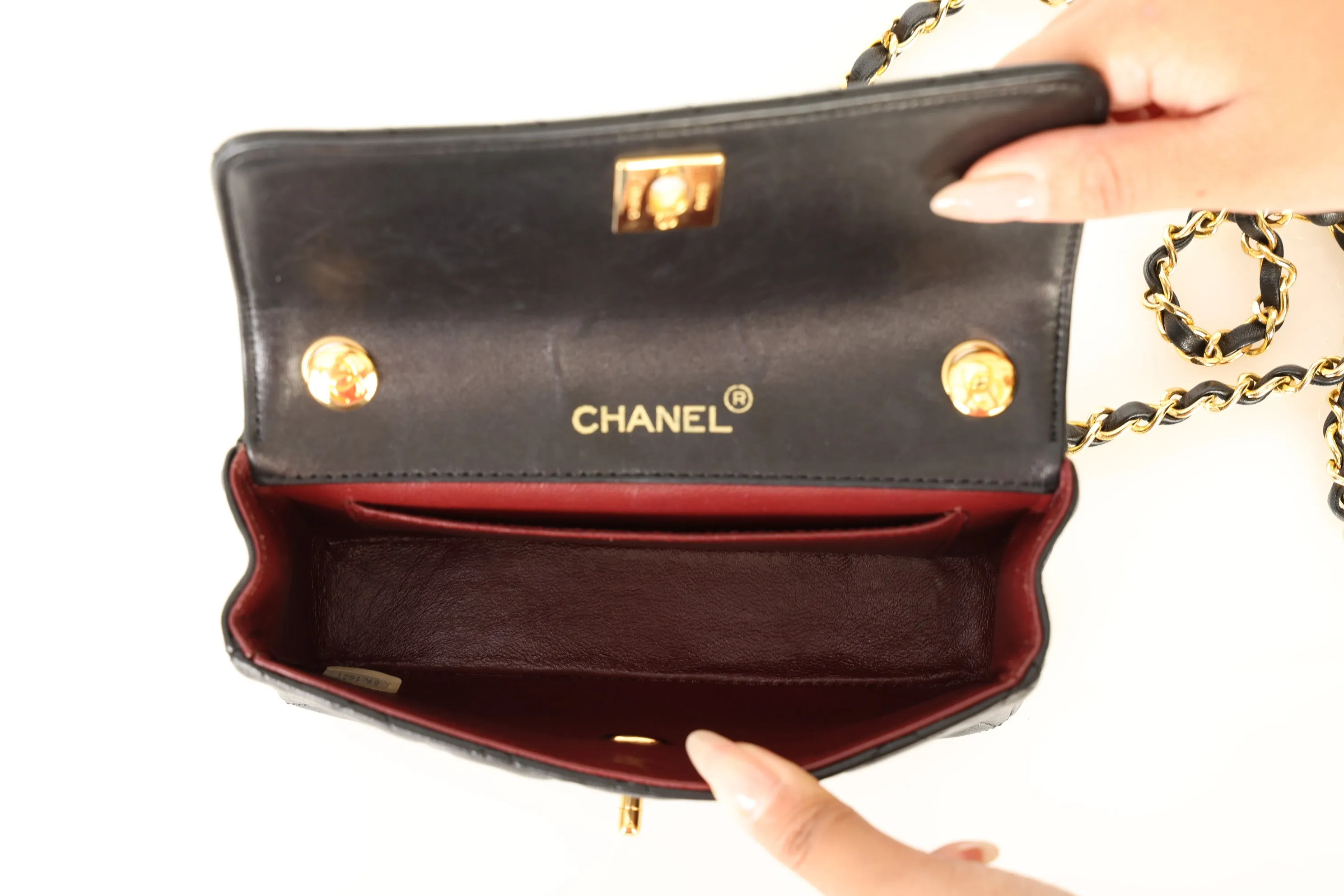 Chanel 1989 Lambskin Mini Flap Bag
