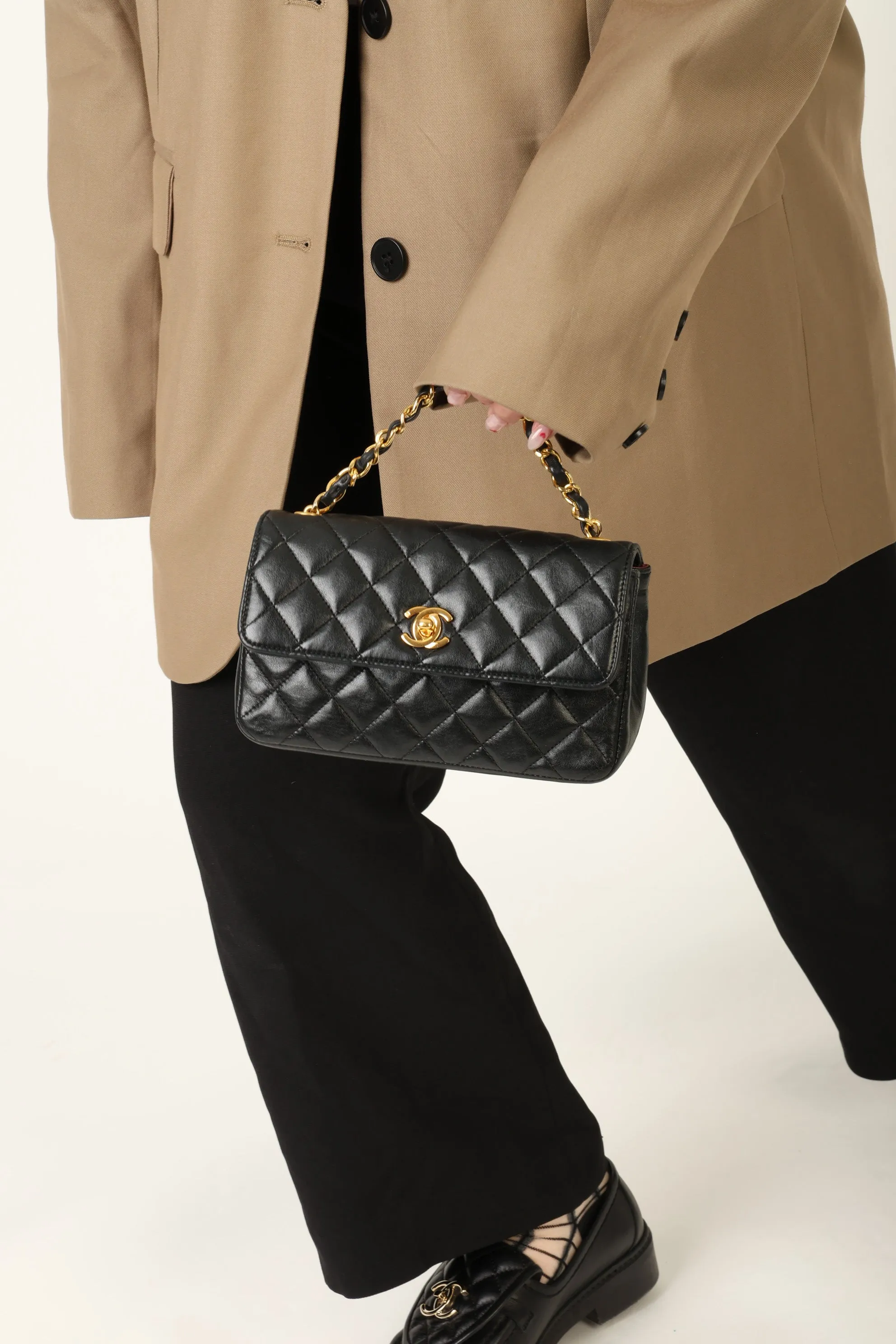 Chanel 1989 Lambskin Mini Flap Bag