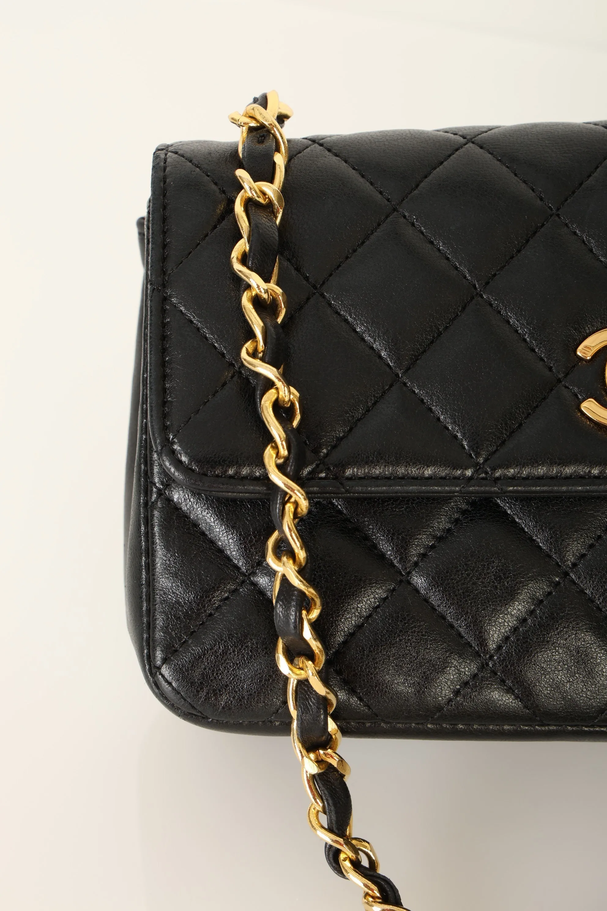 Chanel 1989 Lambskin Mini Flap Bag