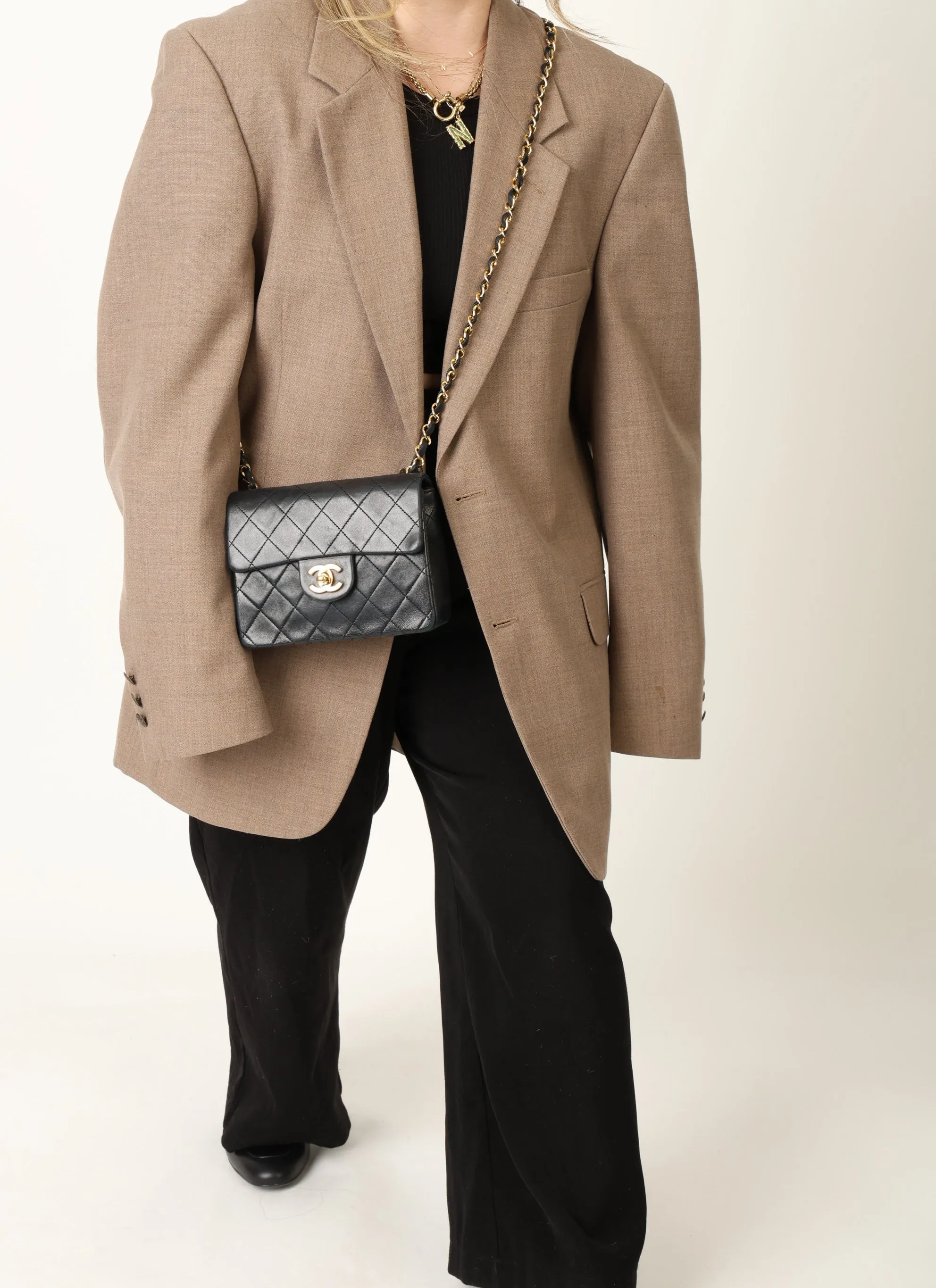 Chanel 1989 Lambskin Mini Square Flap