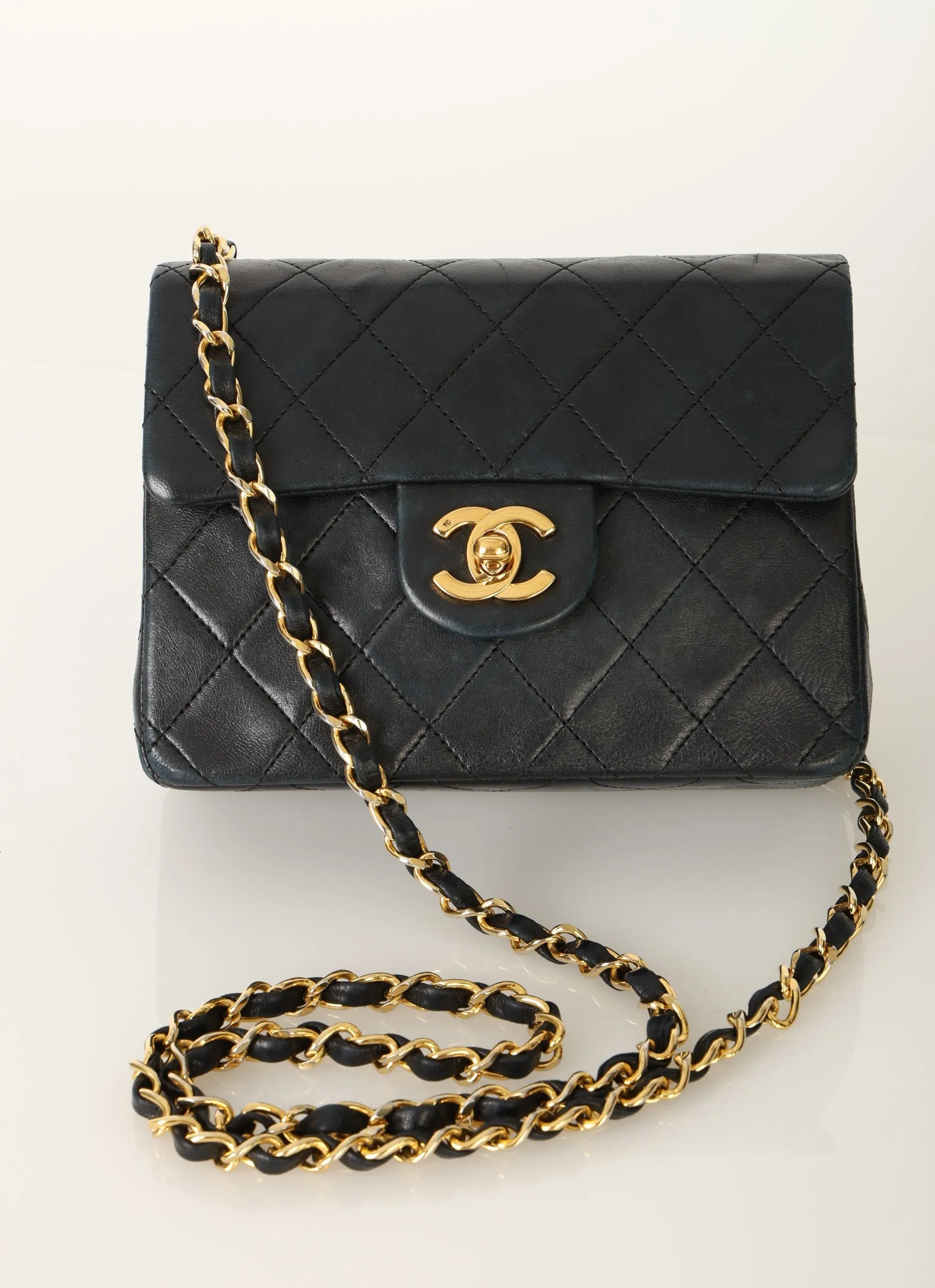 Chanel 1989 Lambskin Mini Square Flap