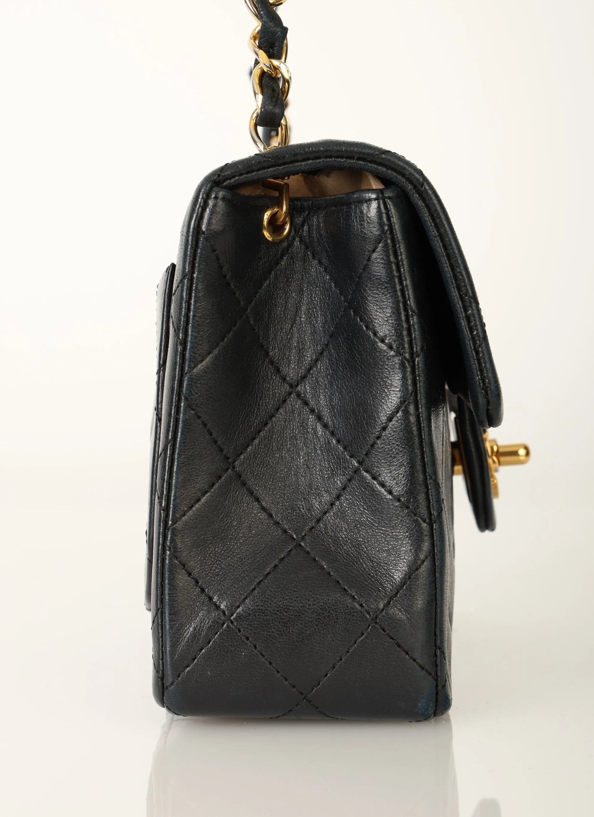 Chanel 1989 Lambskin Mini Square Flap