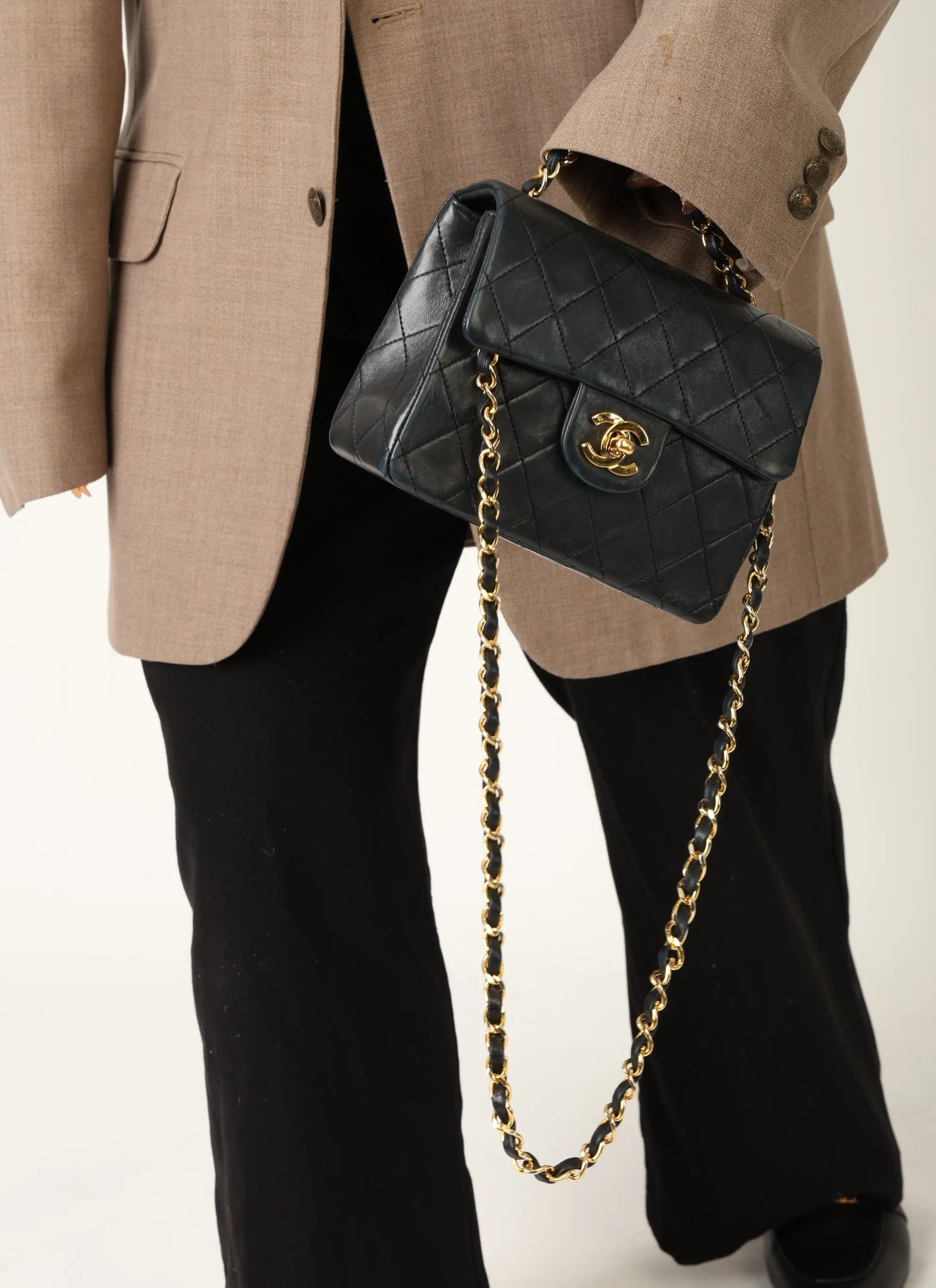 Chanel 1989 Lambskin Mini Square Flap