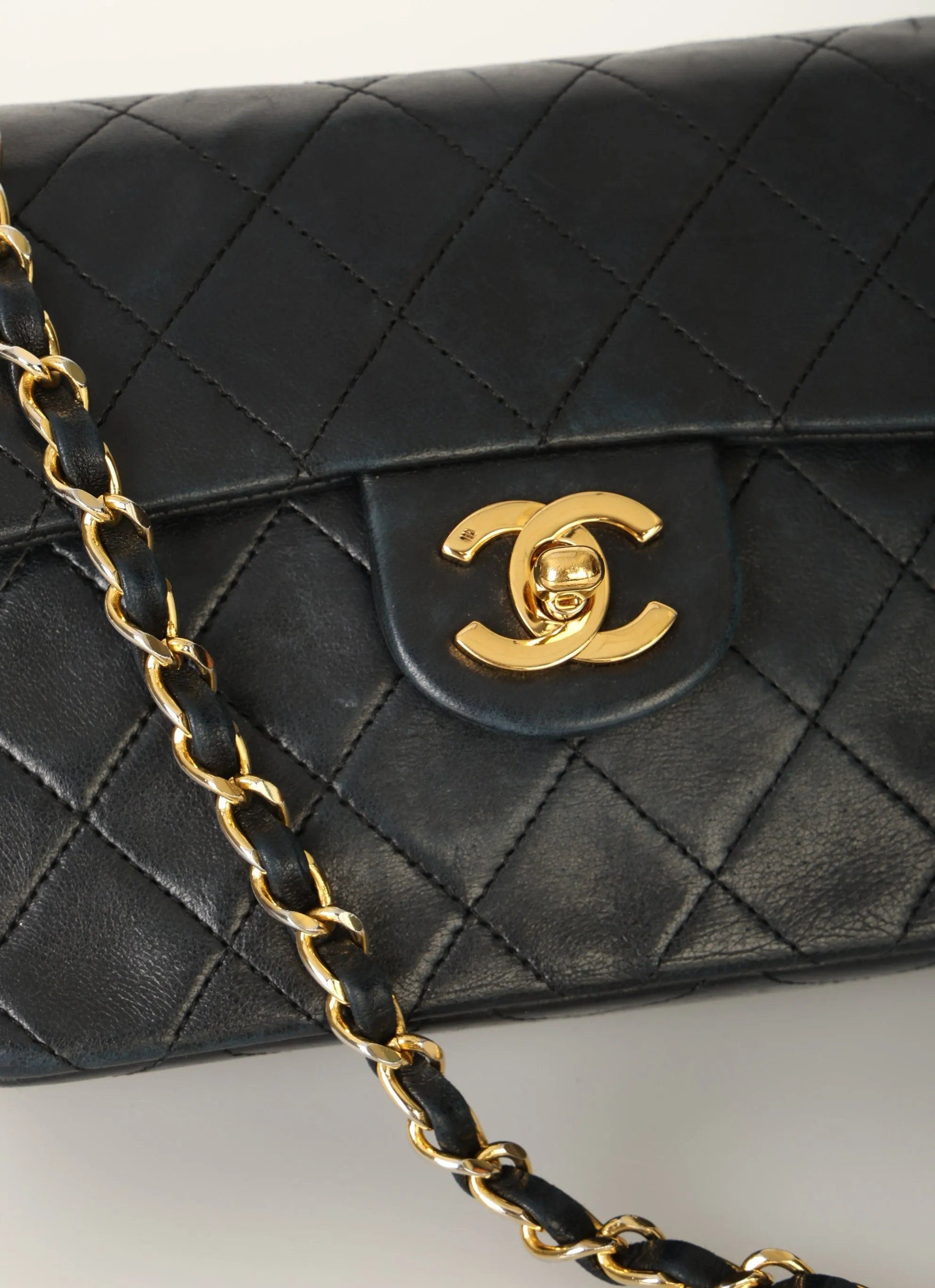 Chanel 1989 Lambskin Mini Square Flap