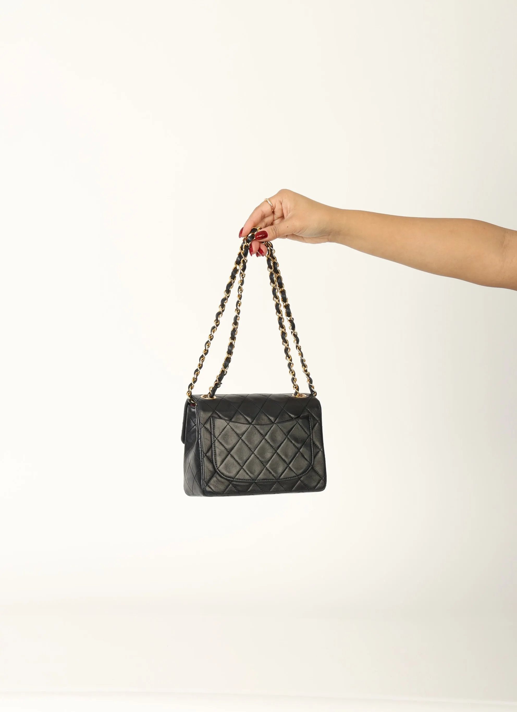 Chanel 1989 Lambskin Mini Square Flap