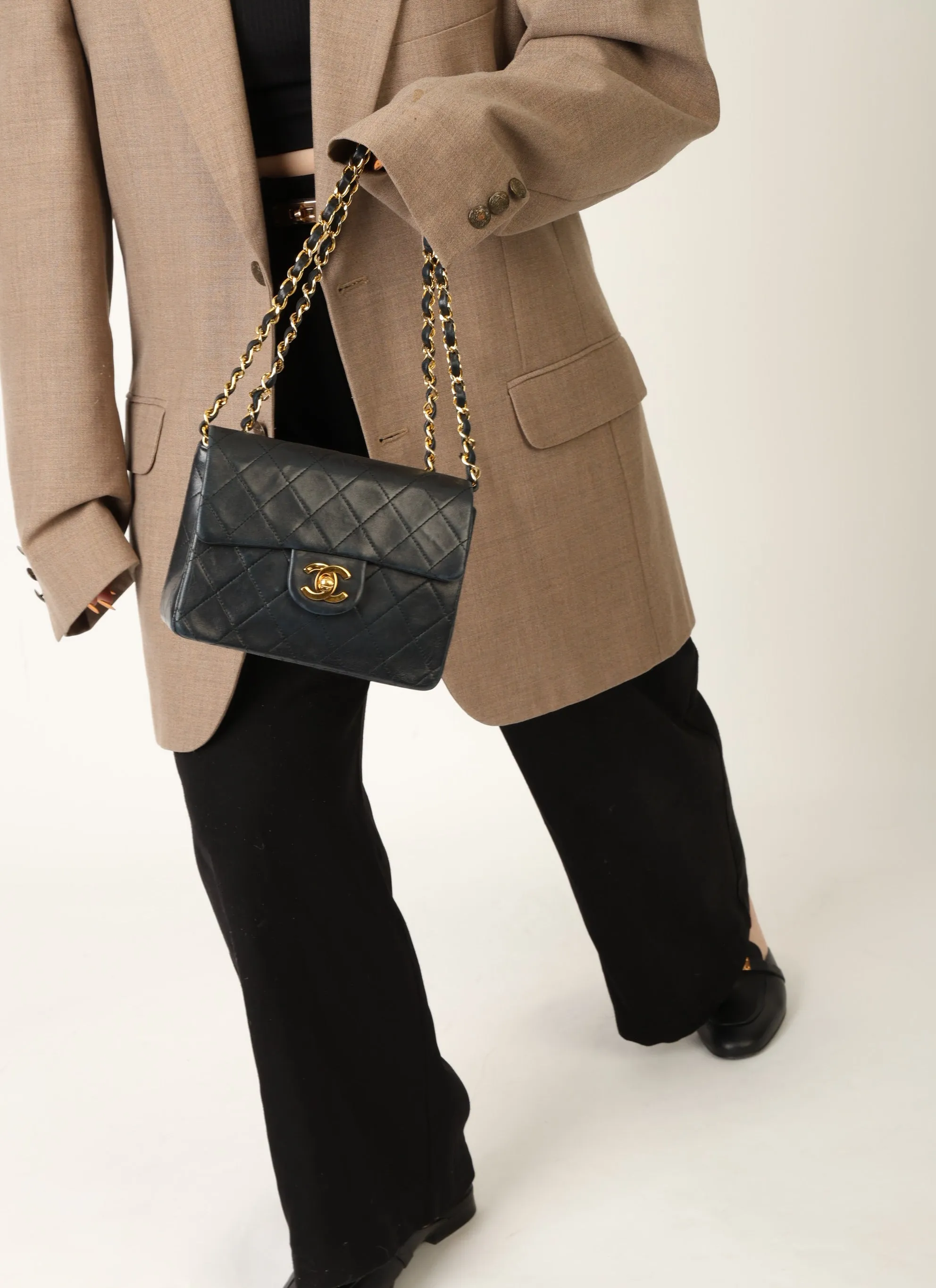 Chanel 1989 Lambskin Mini Square Flap
