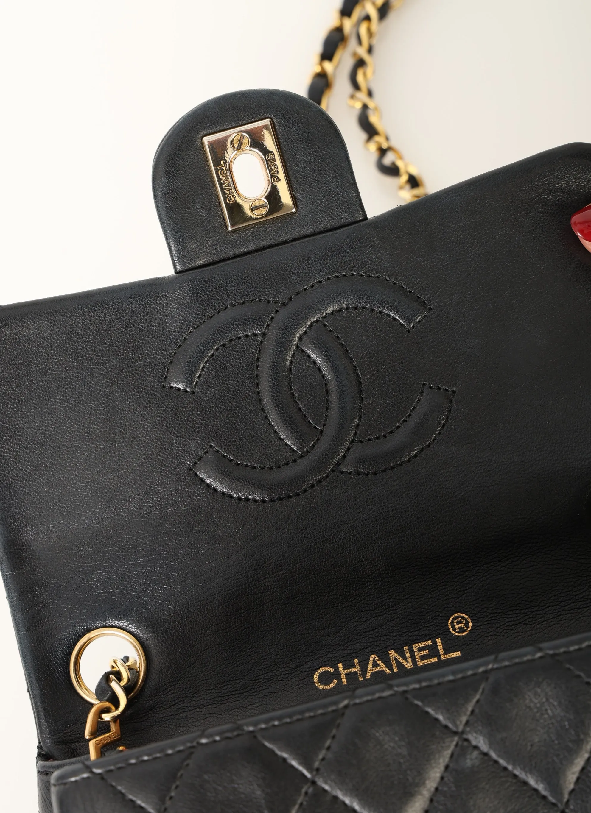 Chanel 1989 Lambskin Mini Square Flap