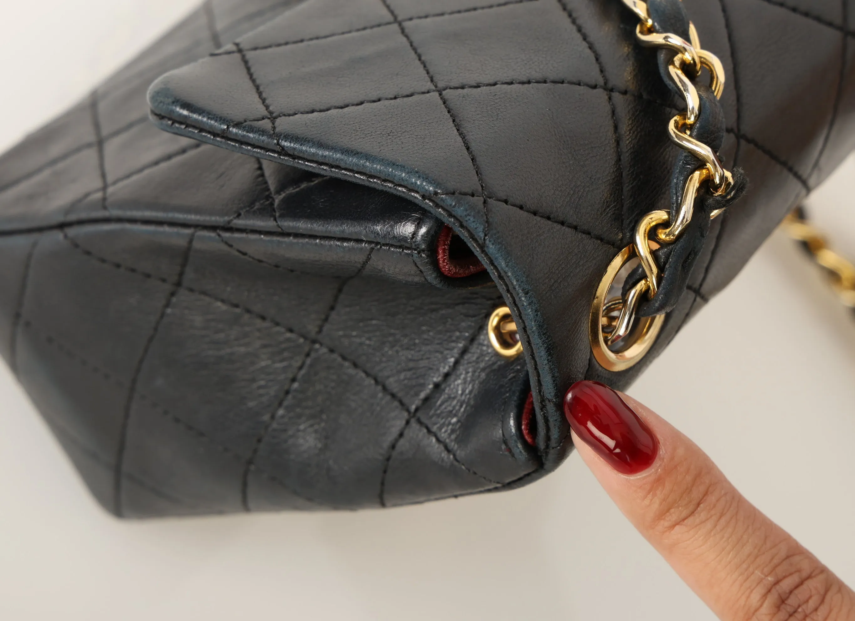 Chanel 1989 Lambskin Mini Square Flap