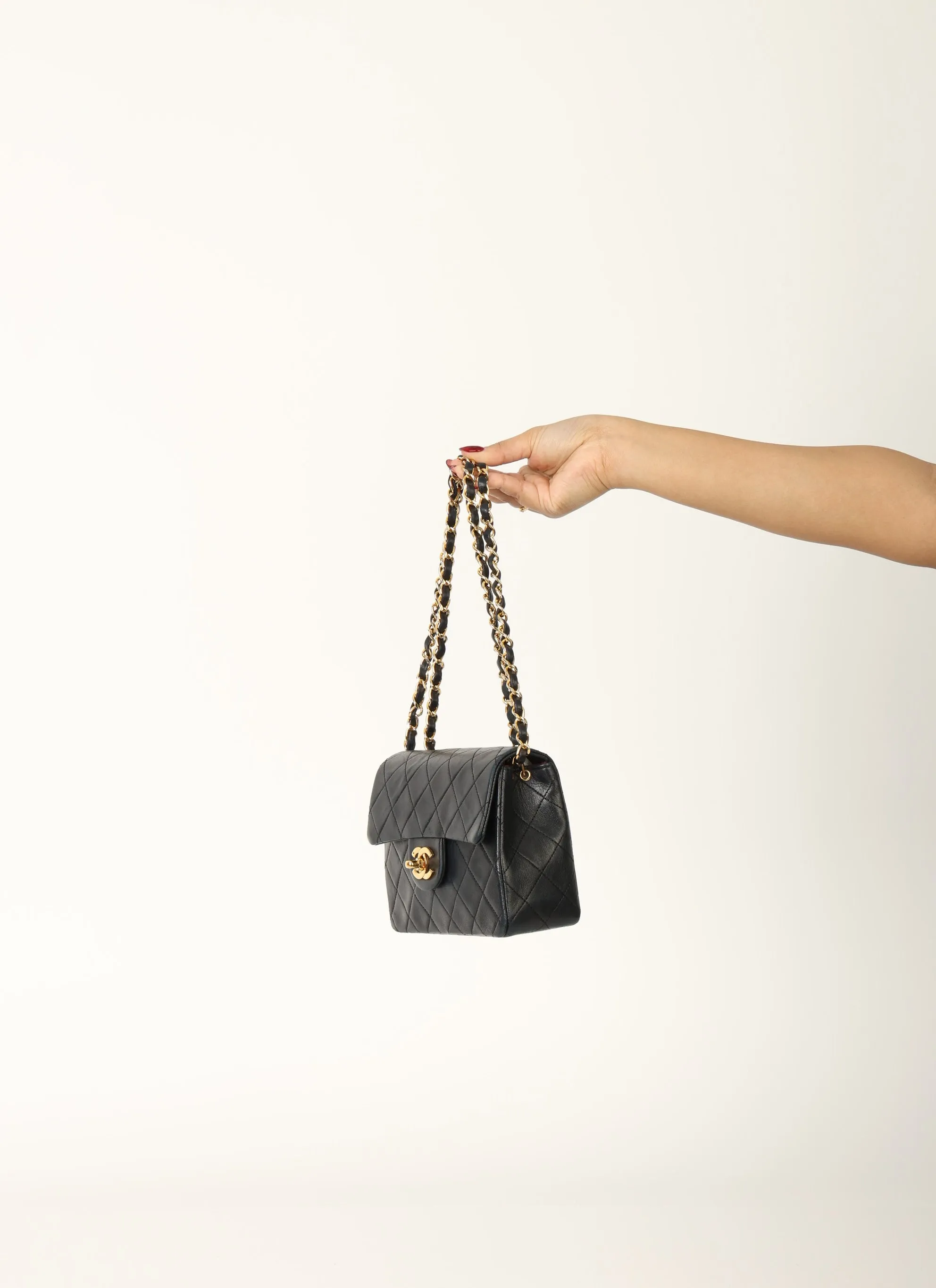Chanel 1989 Lambskin Mini Square Flap