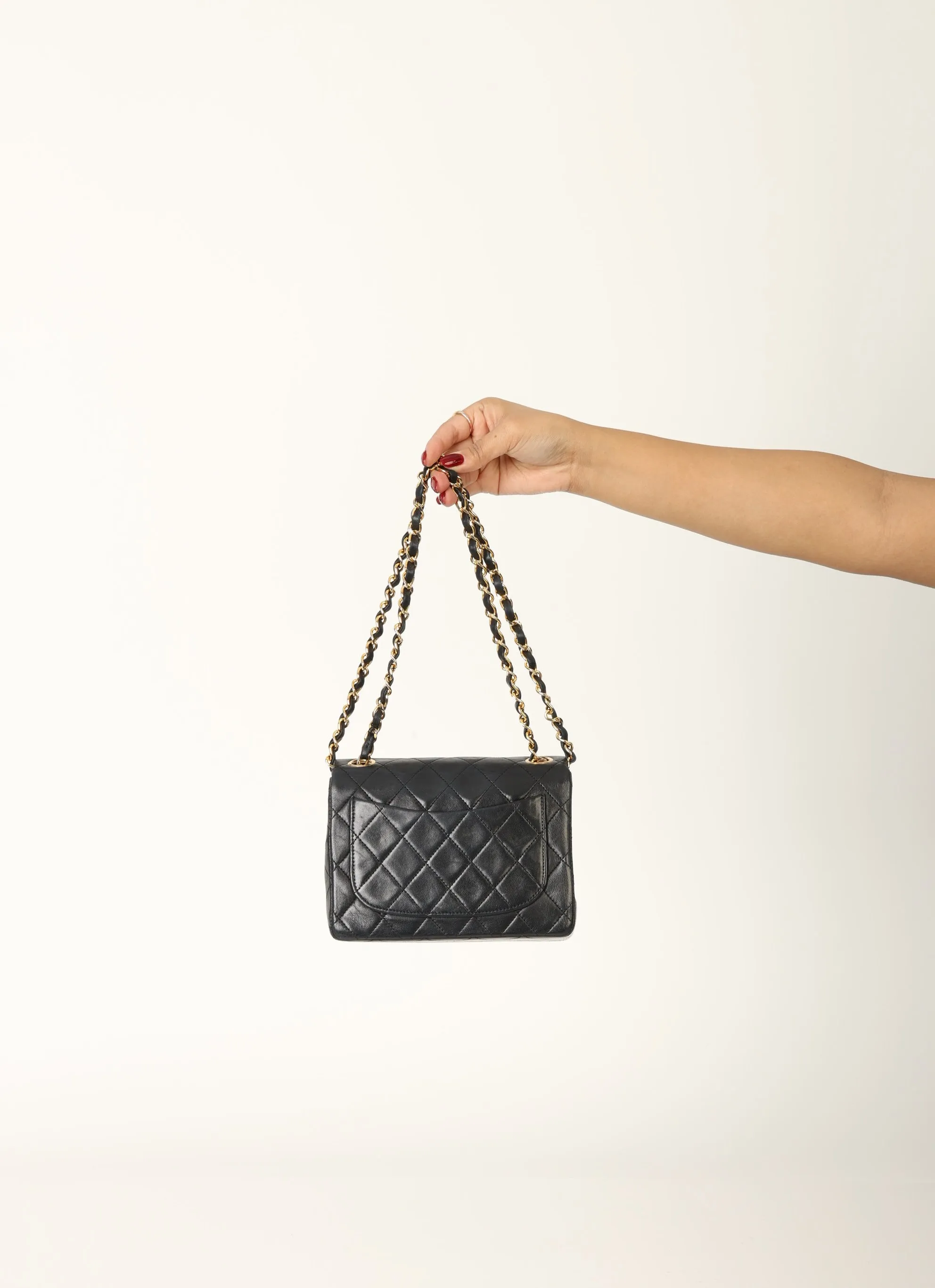 Chanel 1989 Lambskin Mini Square Flap