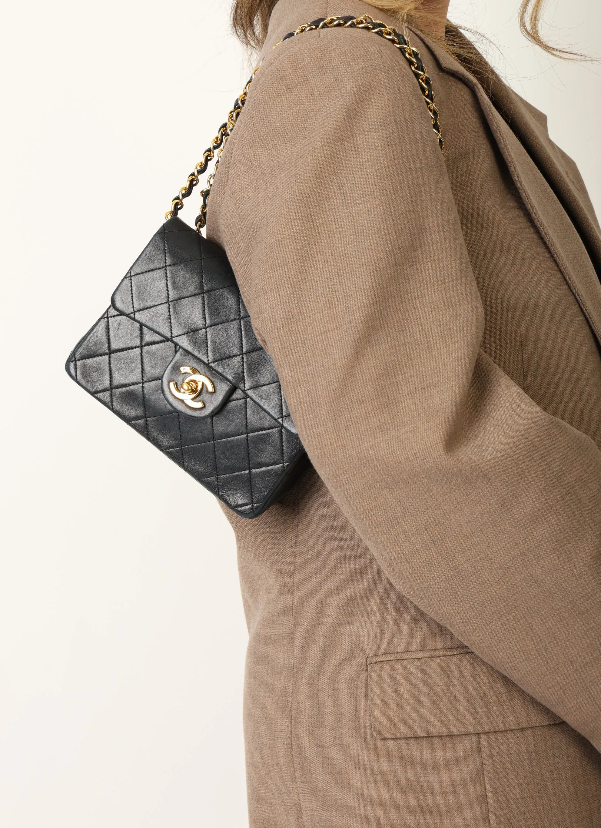 Chanel 1989 Lambskin Mini Square Flap