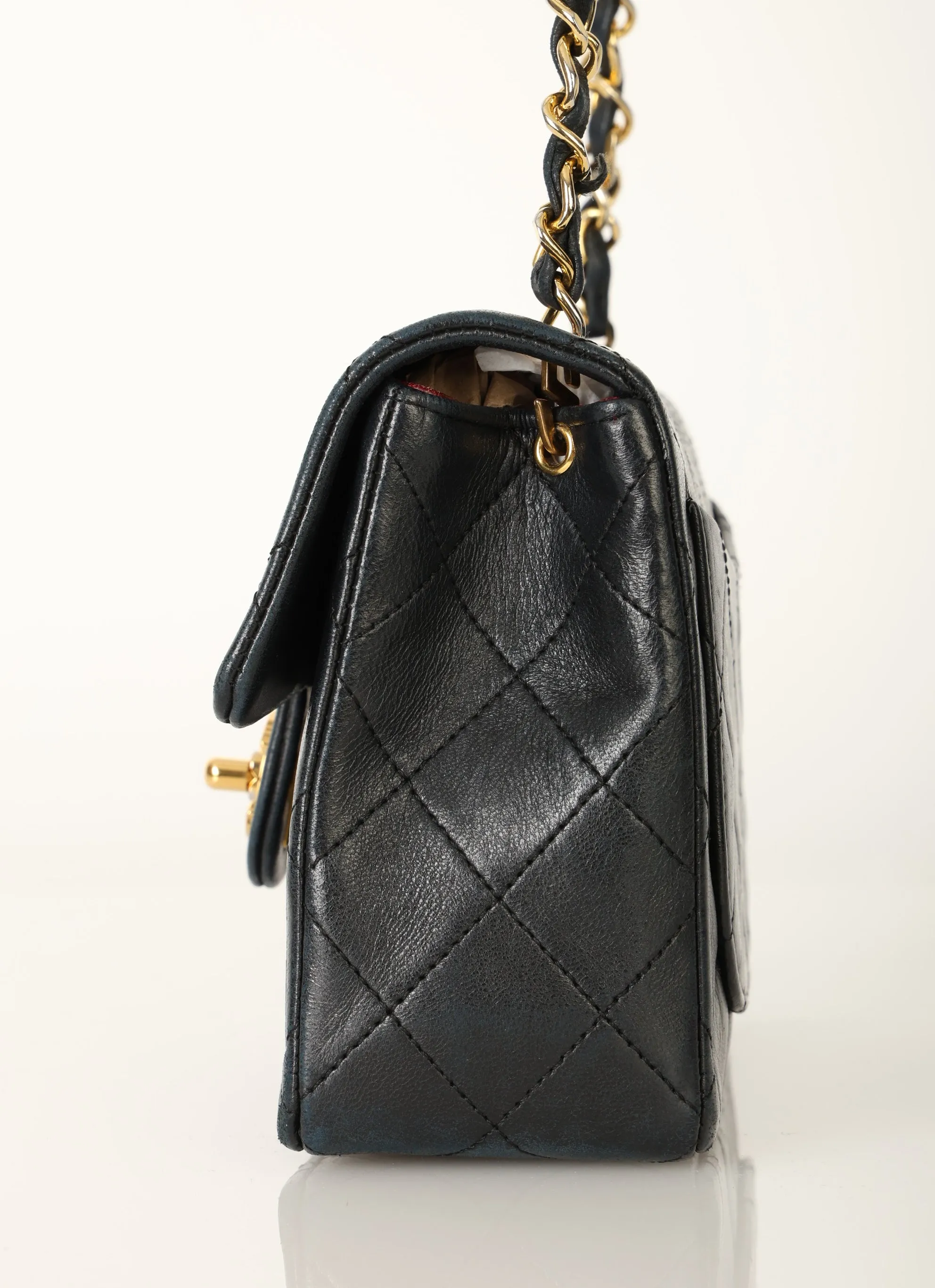 Chanel 1989 Lambskin Mini Square Flap