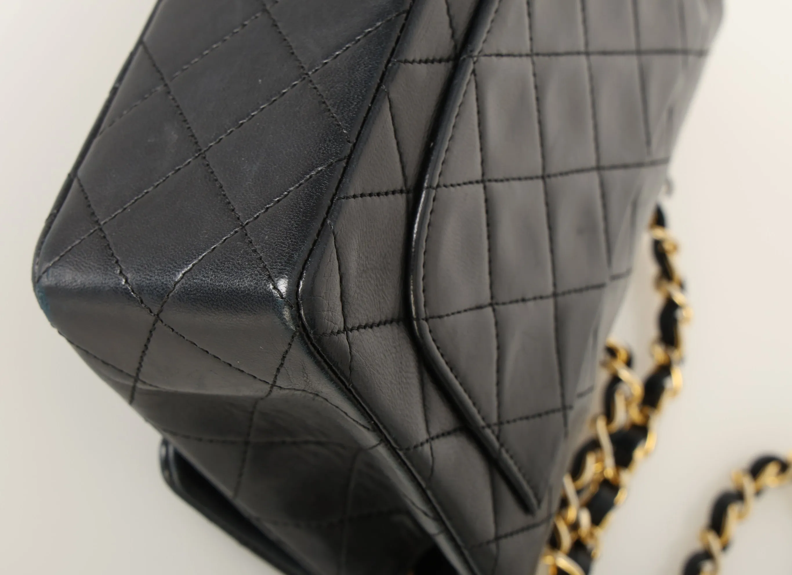 Chanel 1989 Lambskin Mini Square Flap