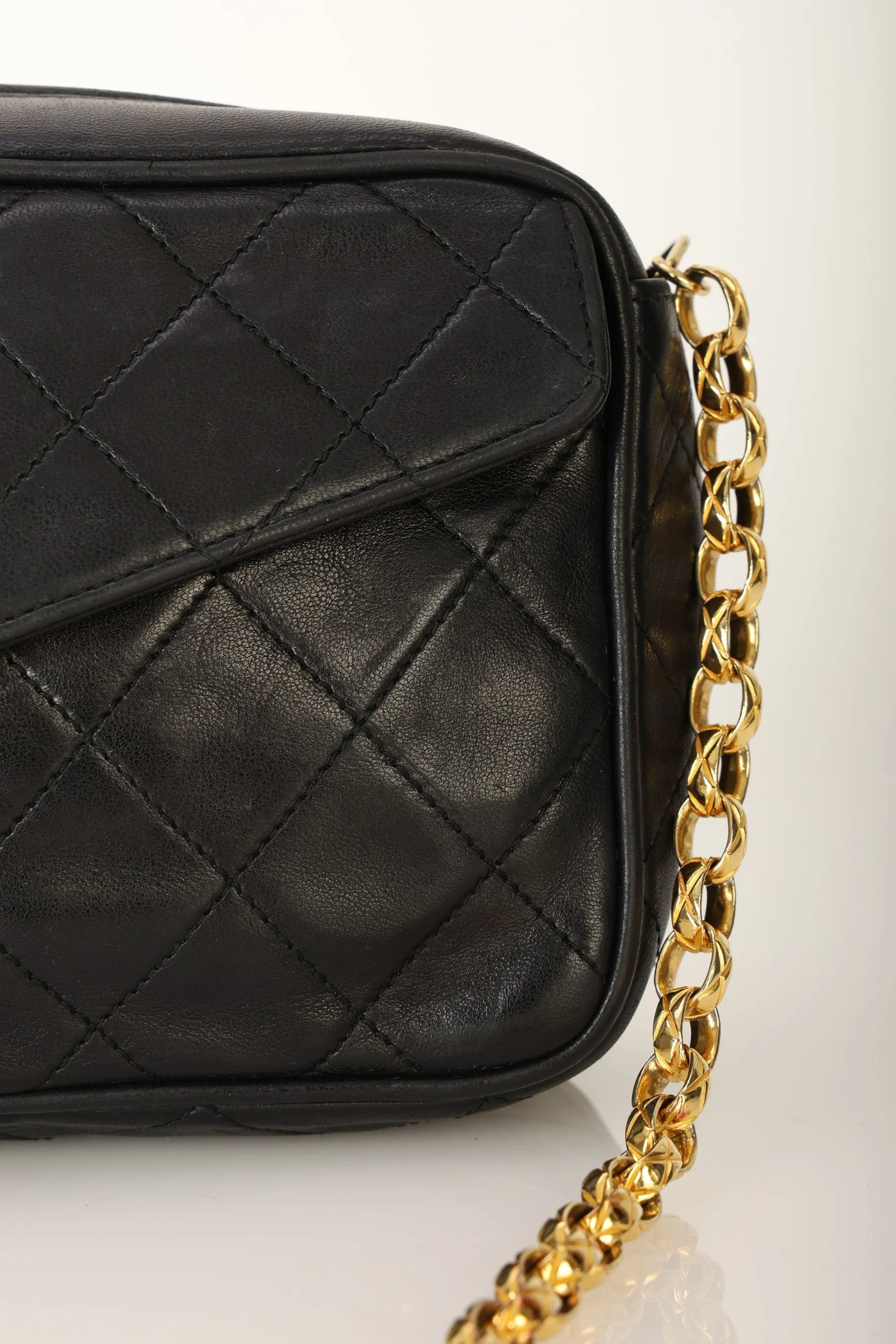 Chanel 1991 Lambskin Bijoux Mini Camera Bag