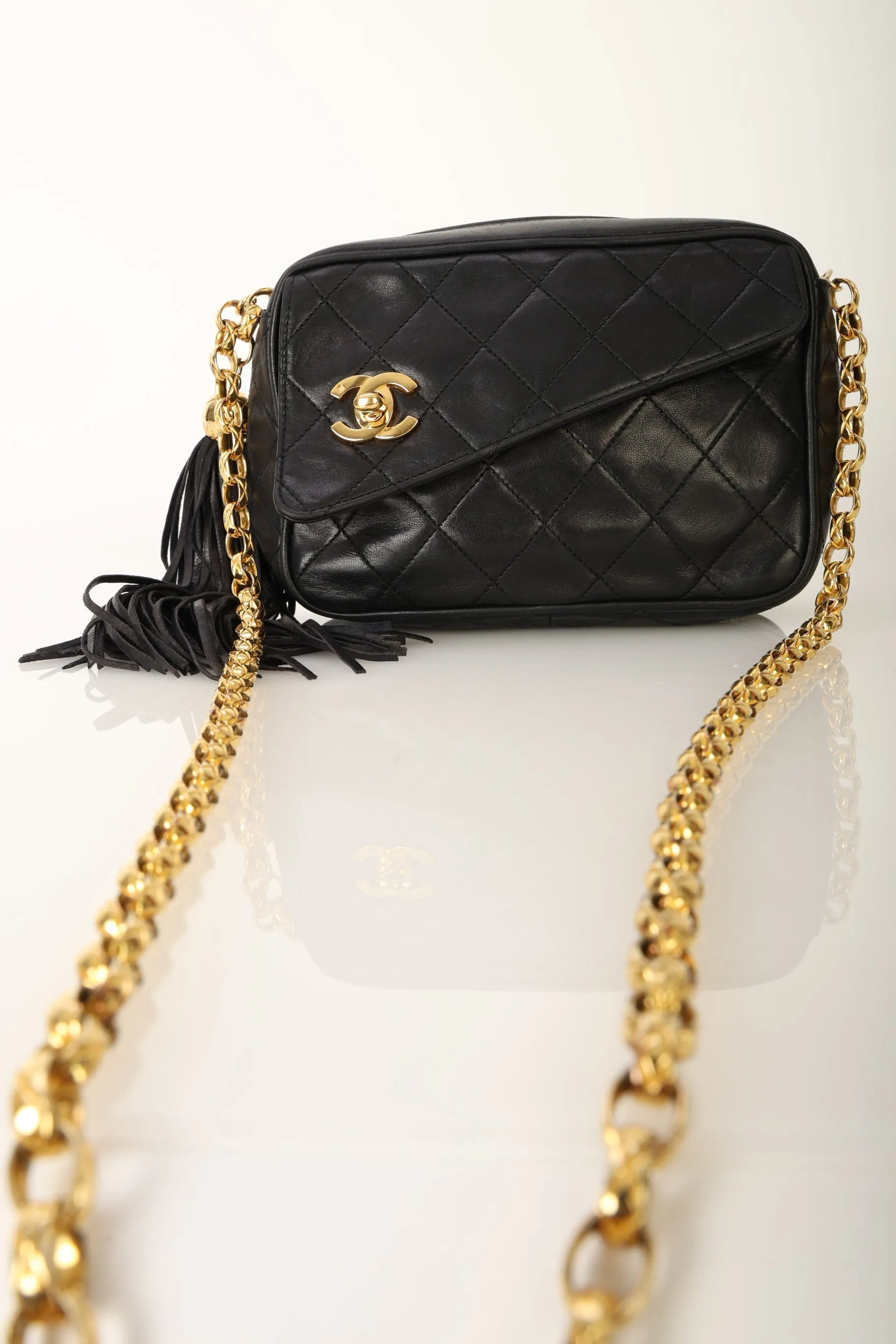 Chanel 1991 Lambskin Bijoux Mini Camera Bag