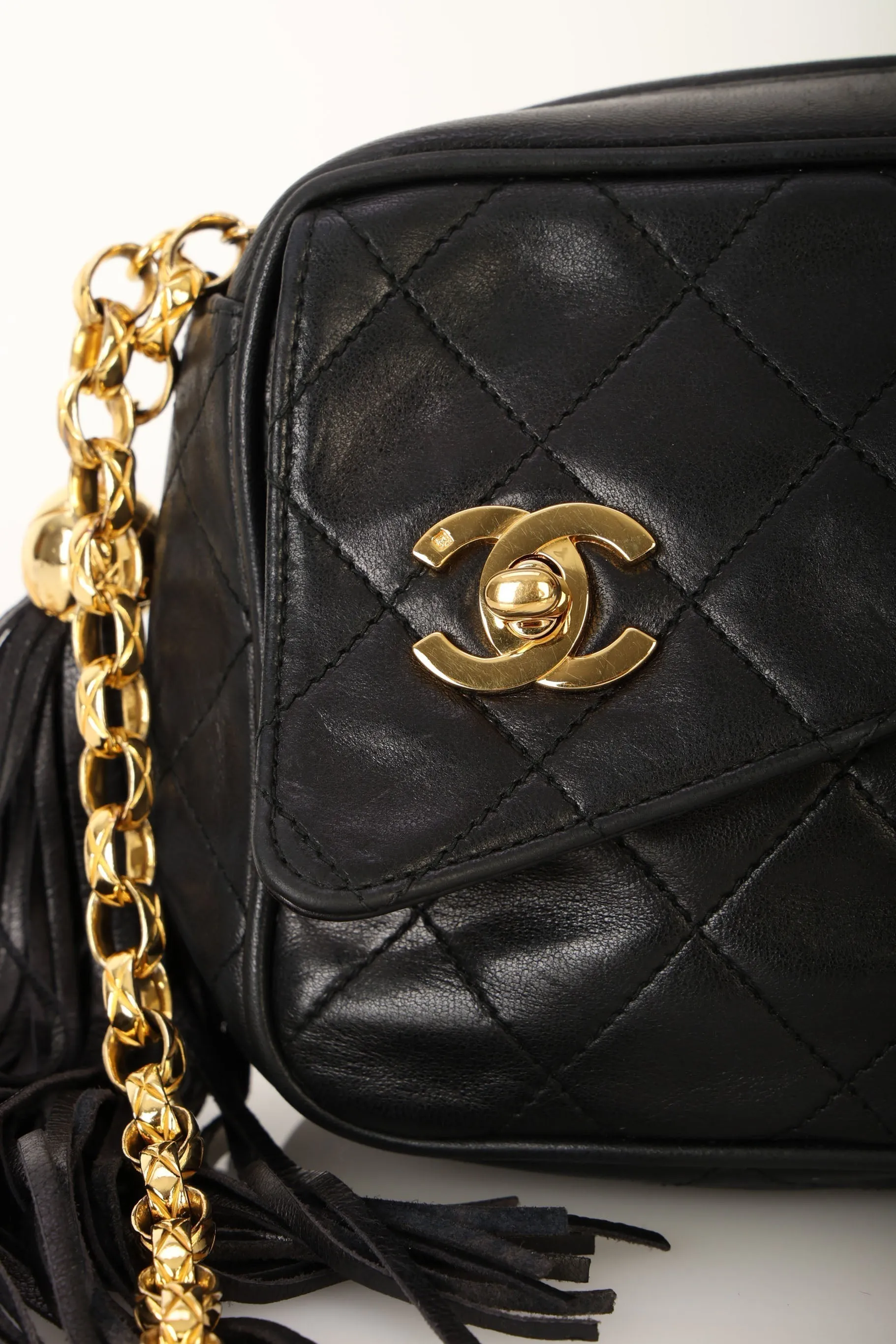 Chanel 1991 Lambskin Bijoux Mini Camera Bag