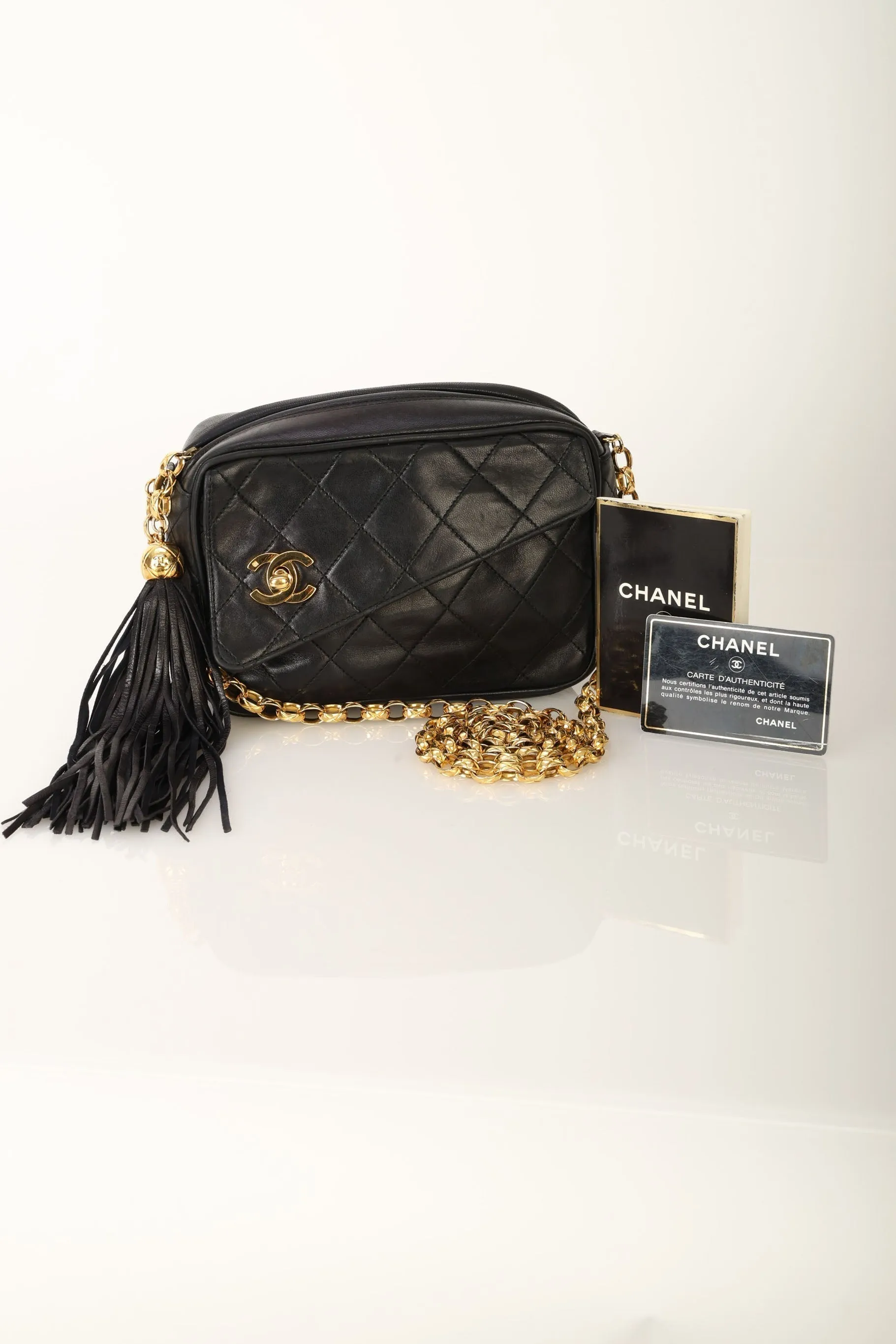 Chanel 1991 Lambskin Bijoux Mini Camera Bag
