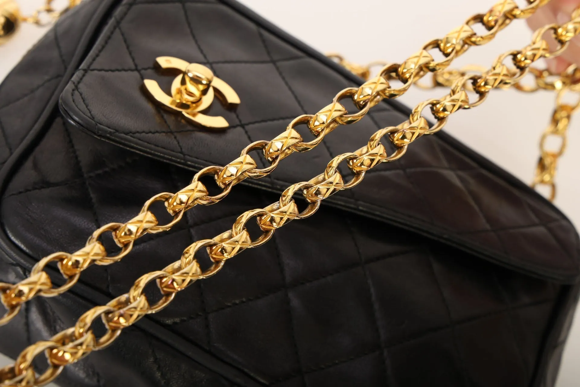 Chanel 1991 Lambskin Bijoux Mini Camera Bag