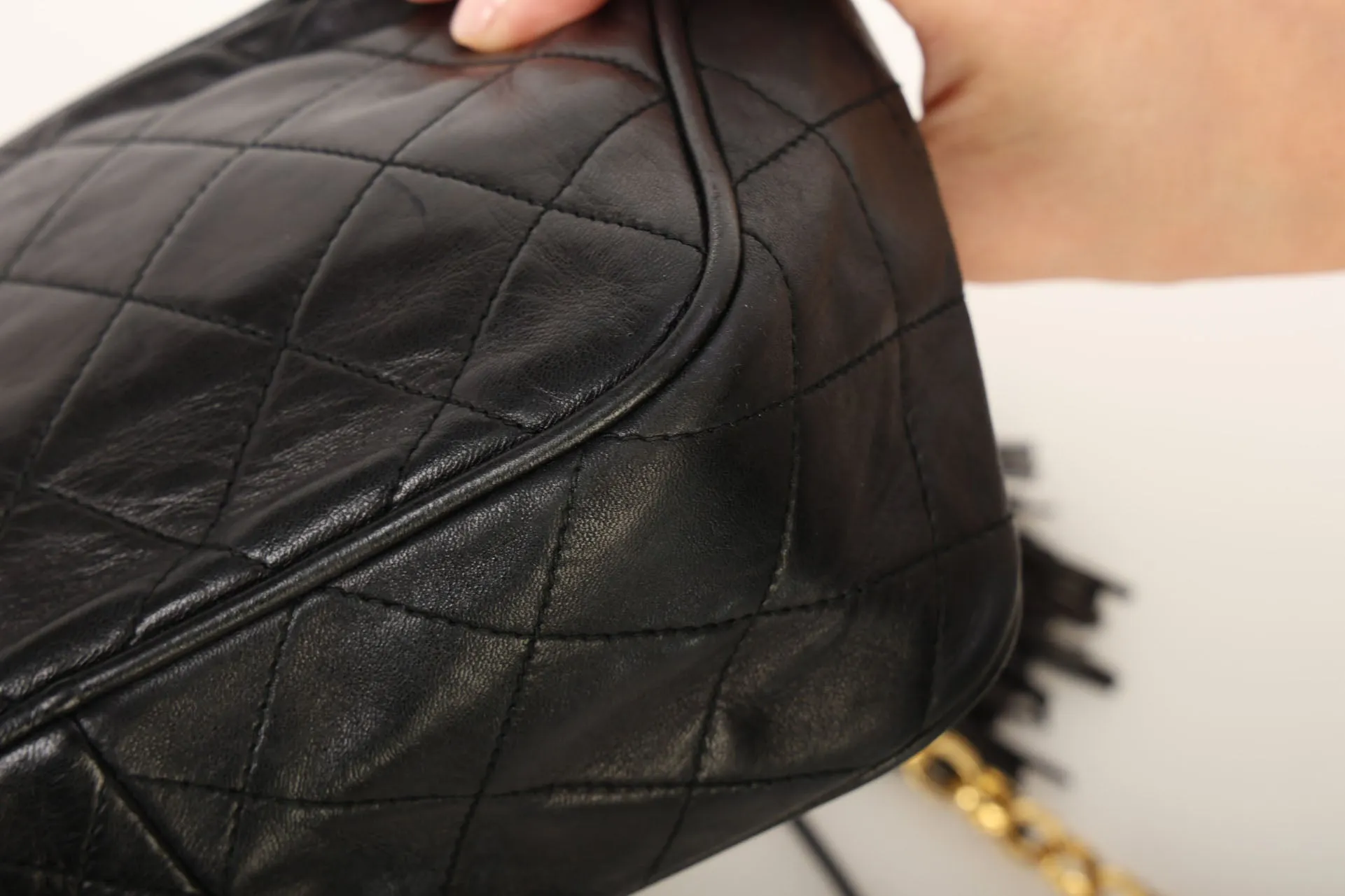 Chanel 1991 Lambskin Bijoux Mini Camera Bag