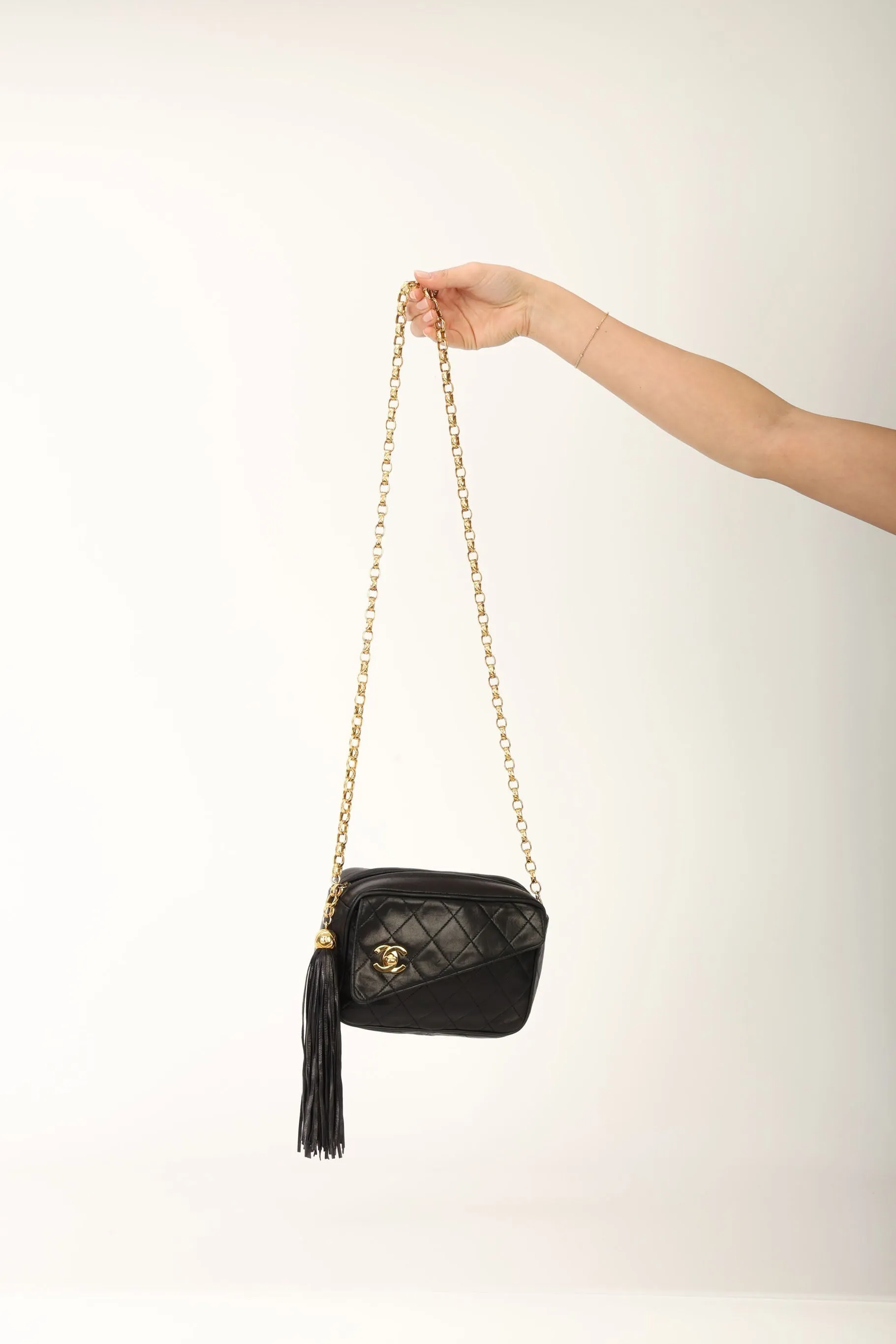 Chanel 1991 Lambskin Bijoux Mini Camera Bag