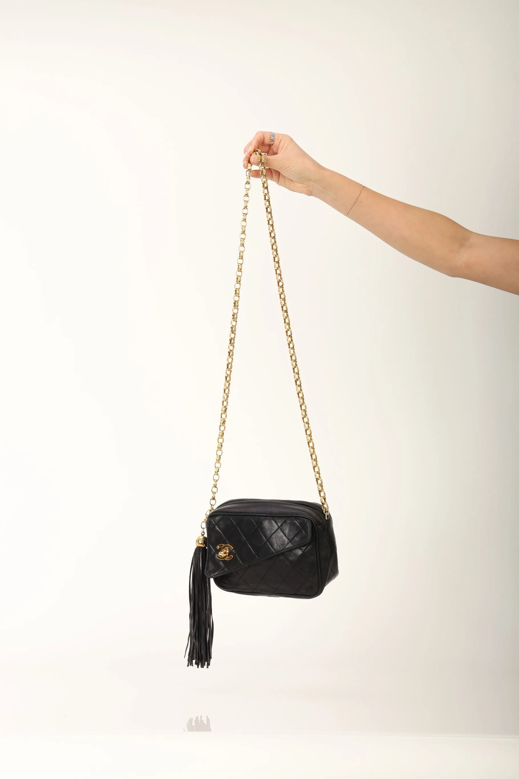 Chanel 1991 Lambskin Bijoux Mini Camera Bag