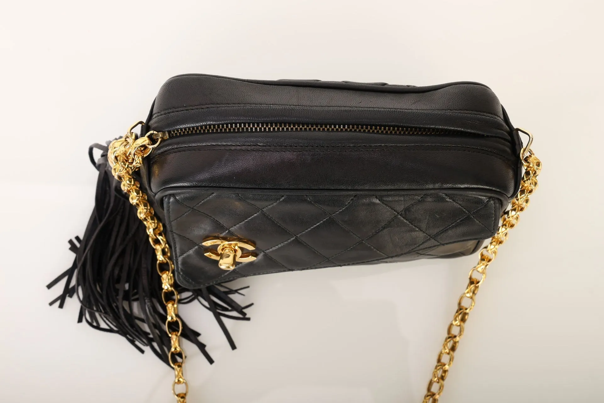 Chanel 1991 Lambskin Bijoux Mini Camera Bag