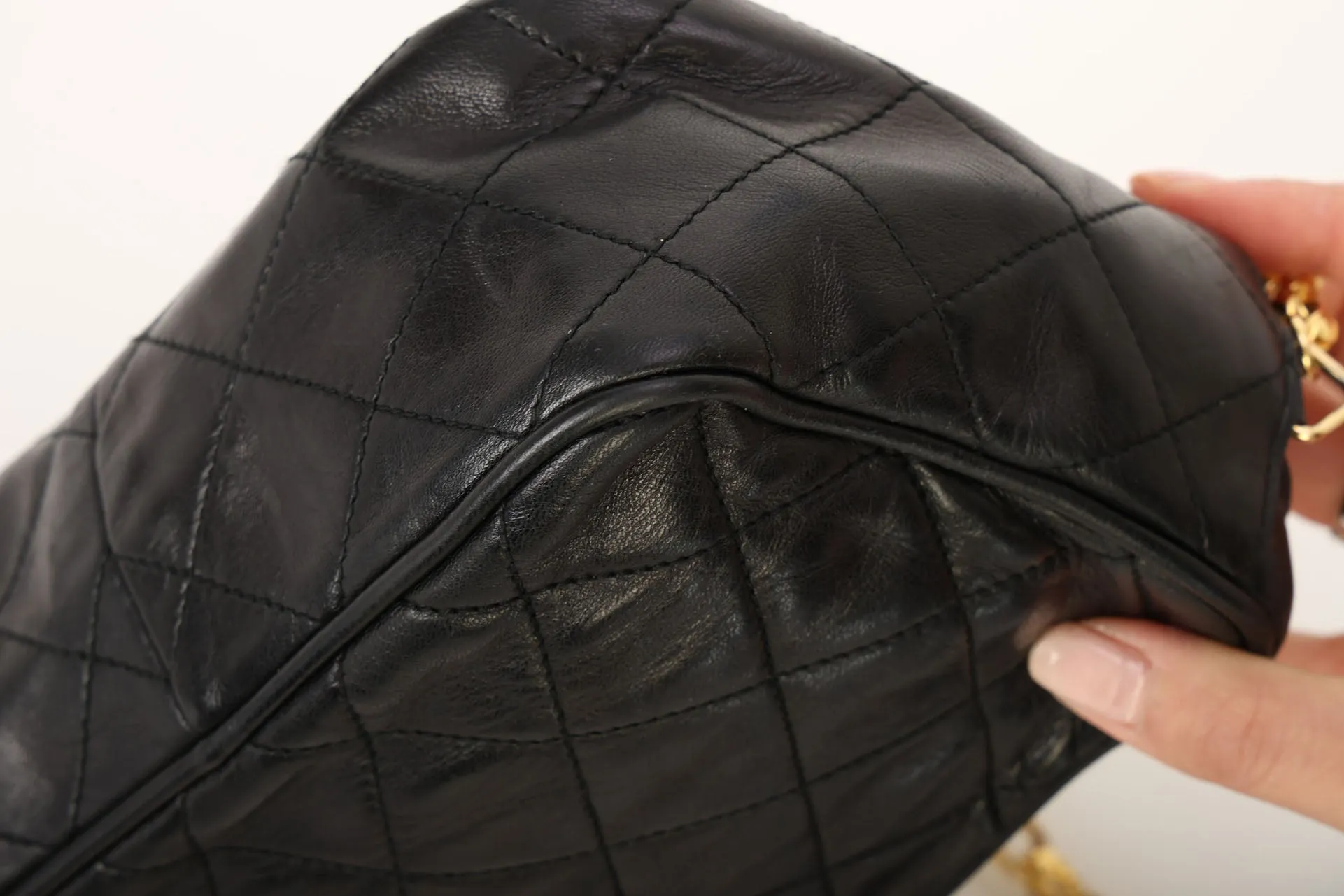 Chanel 1991 Lambskin Bijoux Mini Camera Bag